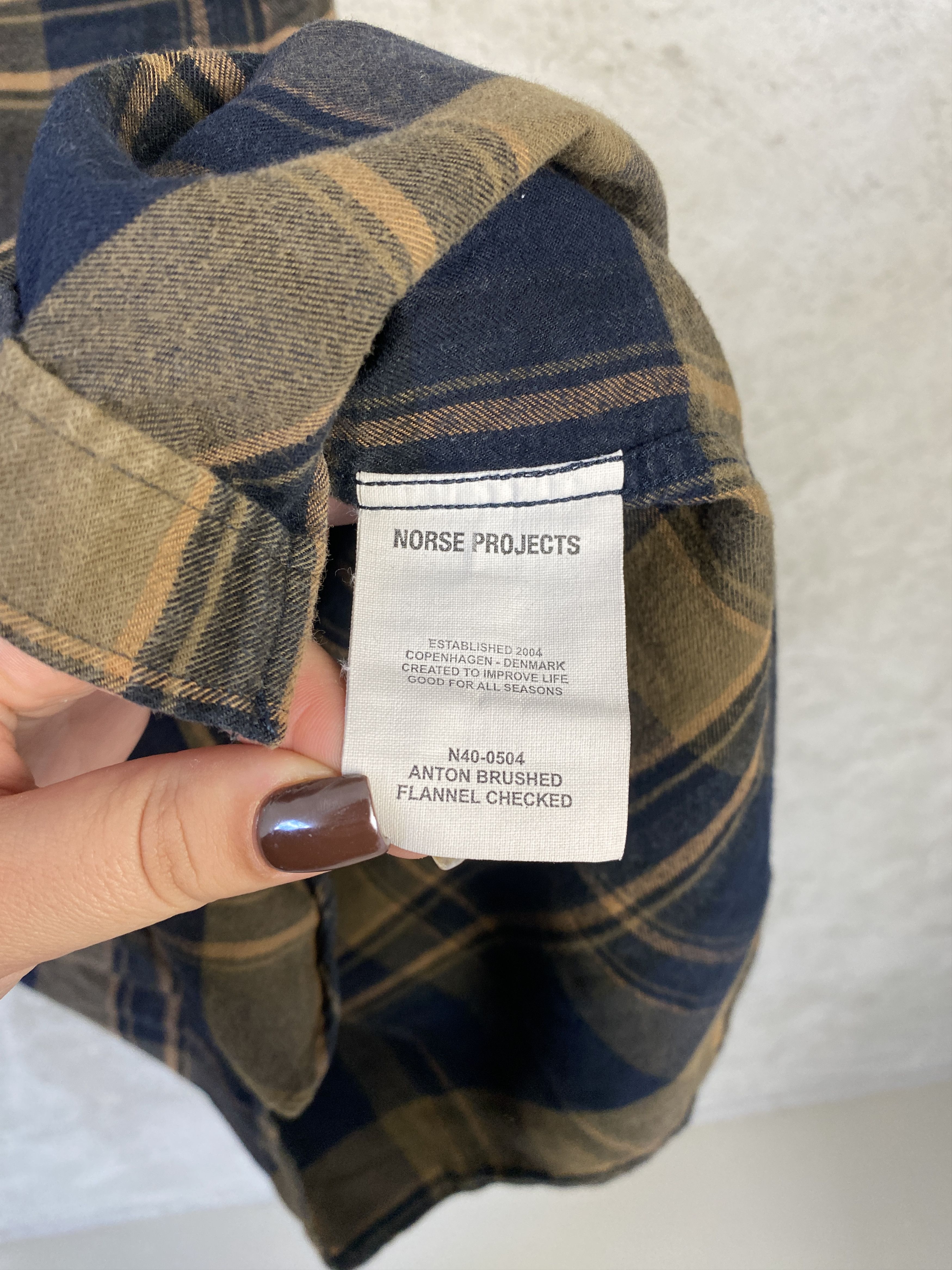 Norse Projects Norse Projects Anton Brushed Flannel Check casual shirt Size US M / EU 48-50 / 2 - 4 Thumbnail