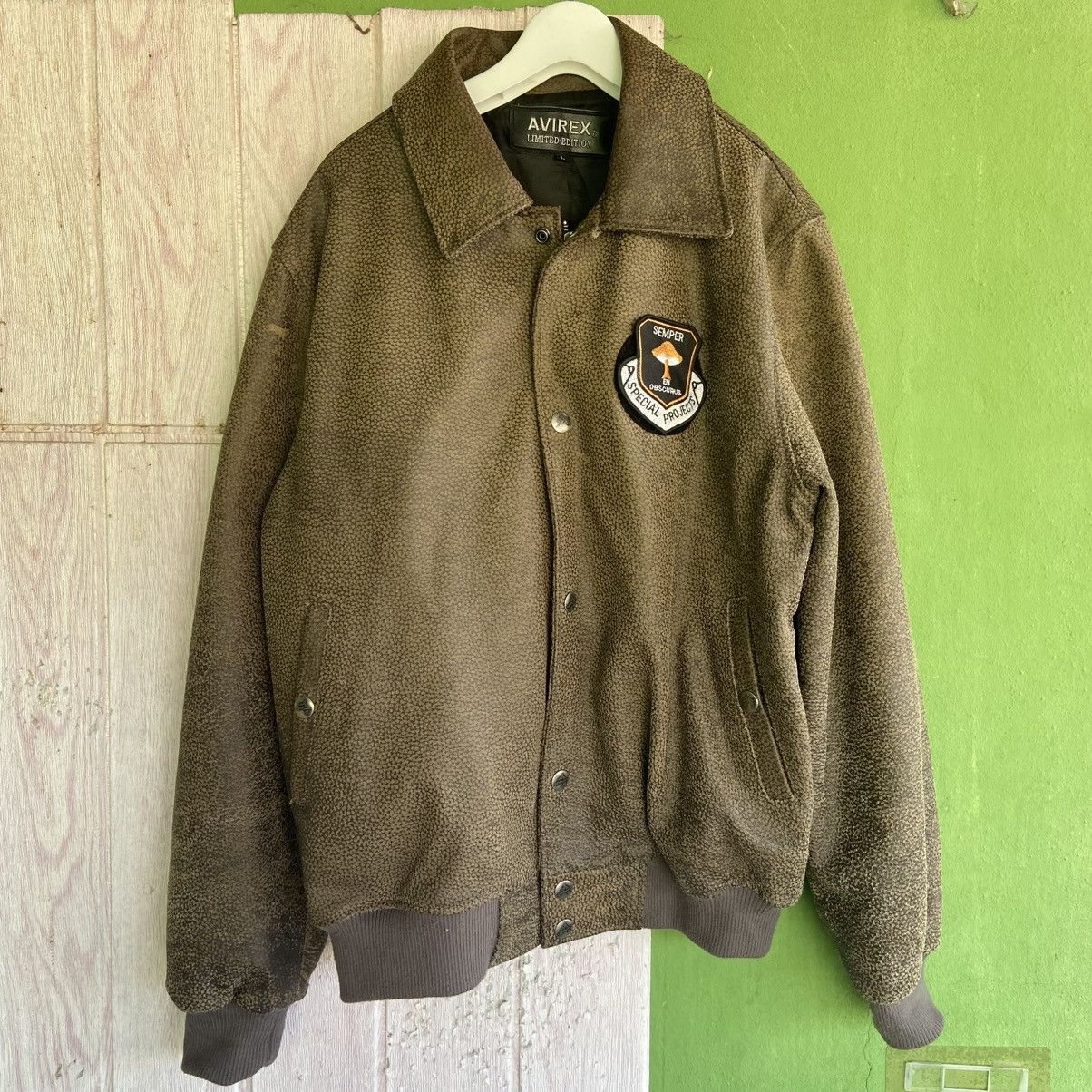 Avirex Avirex USA Leather Bomber Jacket All American Patch Size US L / EU 52-54 / 3 - 2 Thumbnail