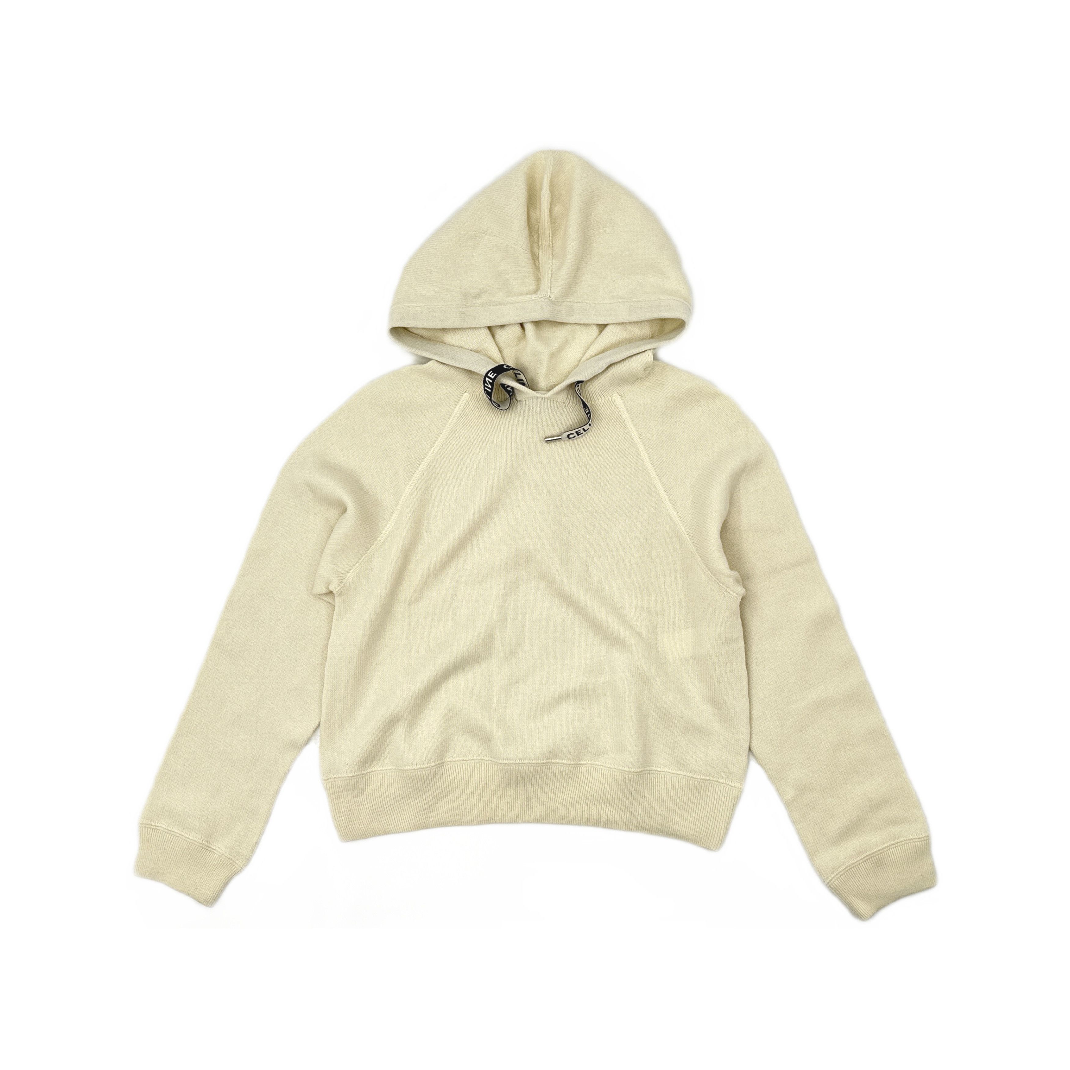 Celine CELINE Logo Drawstring Hoodie Size M Size M / US 6-8 / IT 42-44 - 1 Thumbnail
