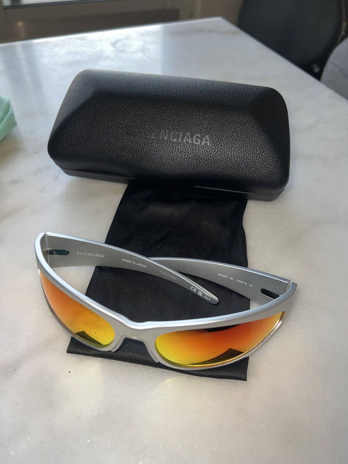 Balenciaga Balenciaga Reverse XPANDER 2.0 Silver/Mirror Sunglasses Size ONE SIZE - 2 Thumbnail