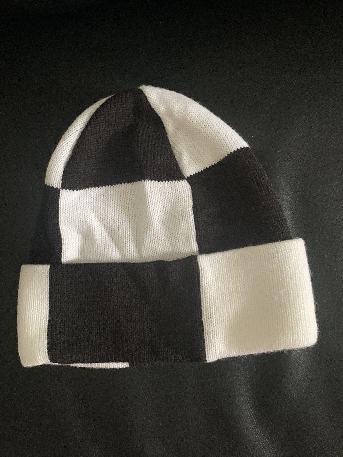 Supreme Supreme Black & White Checkerboard Beanie Size ONE SIZE - 4 Thumbnail