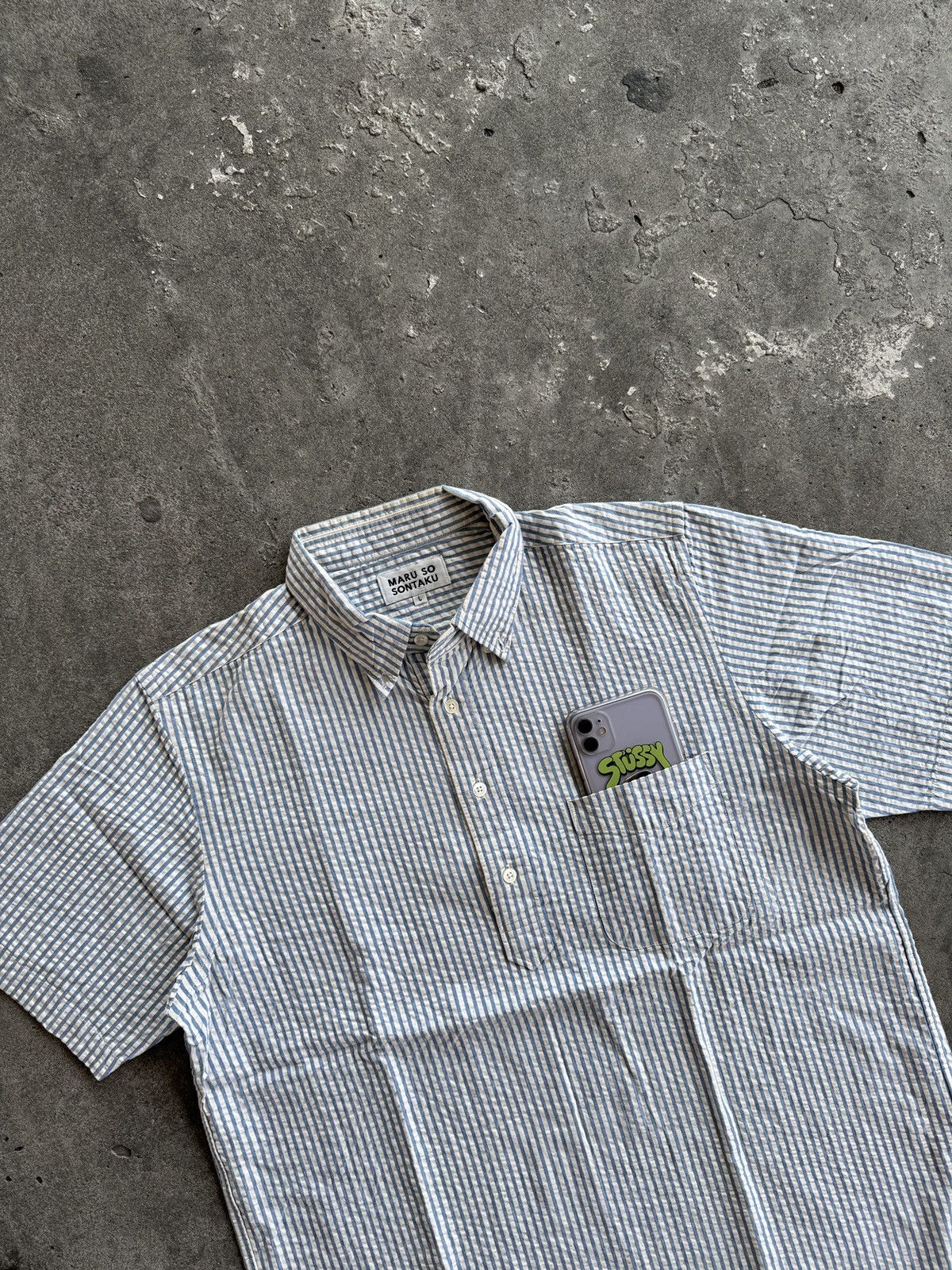 Japanese Brand Vintage 90’s Shirt Button Ups Maru So Sontaku Iseey Miyake Size US L / EU 52-54 / 3 - 2 Thumbnail