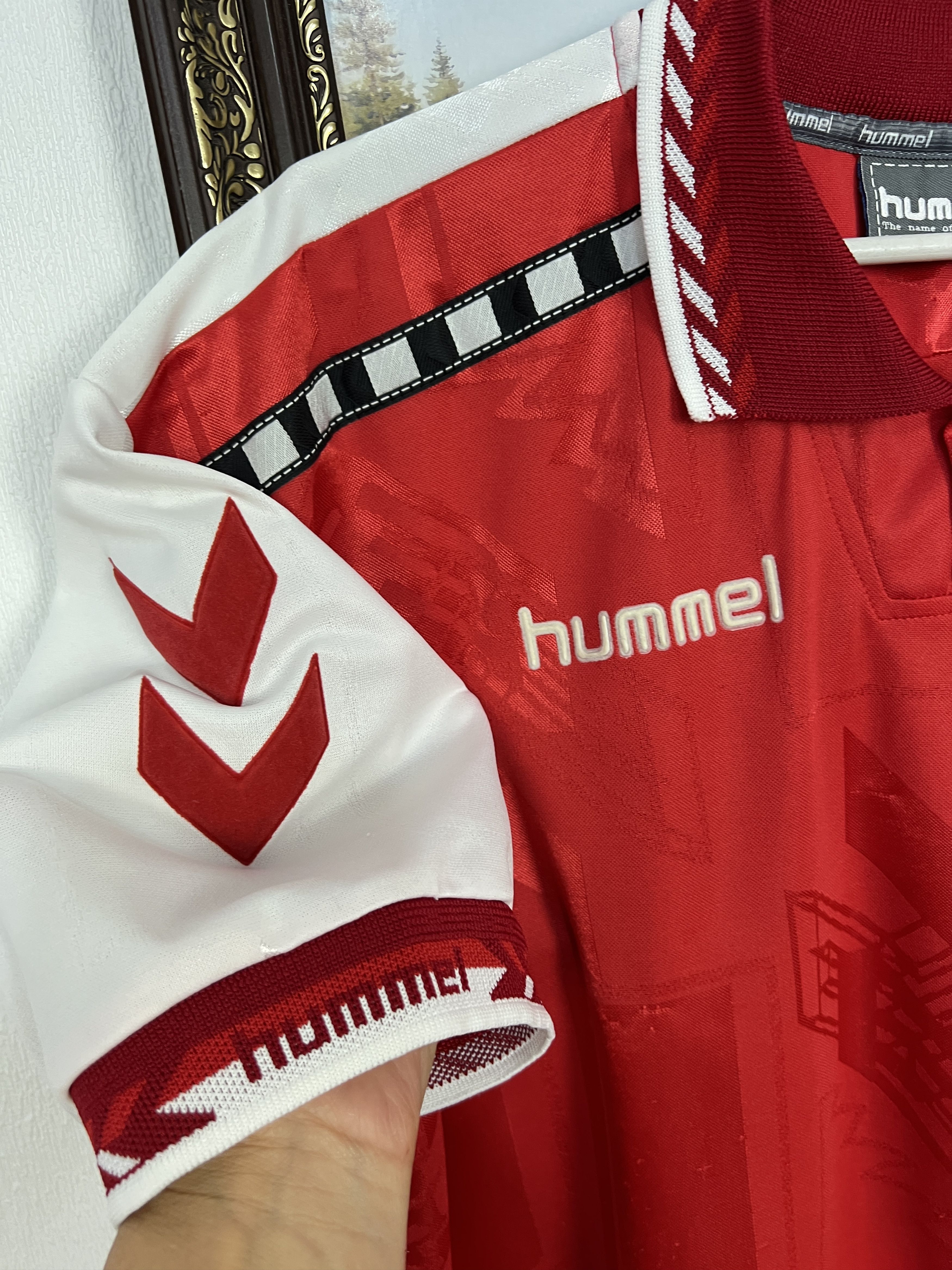 Hummel Share Denmark Home football shirt 1996 Soccer Hummel Jersey Size US XL / EU 56 / 4 - 4 Thumbnail