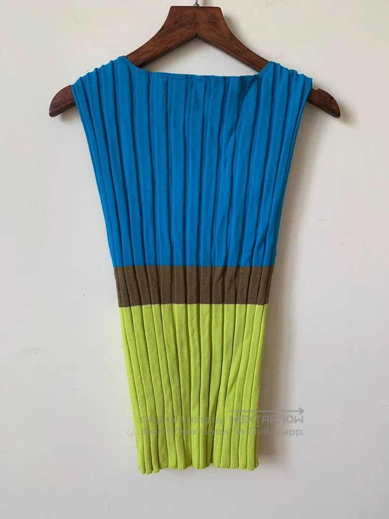 Issey Miyake Issey Miyake Knitted Color Block Camisole Size L / US 10 / IT 46 - 2 Thumbnail