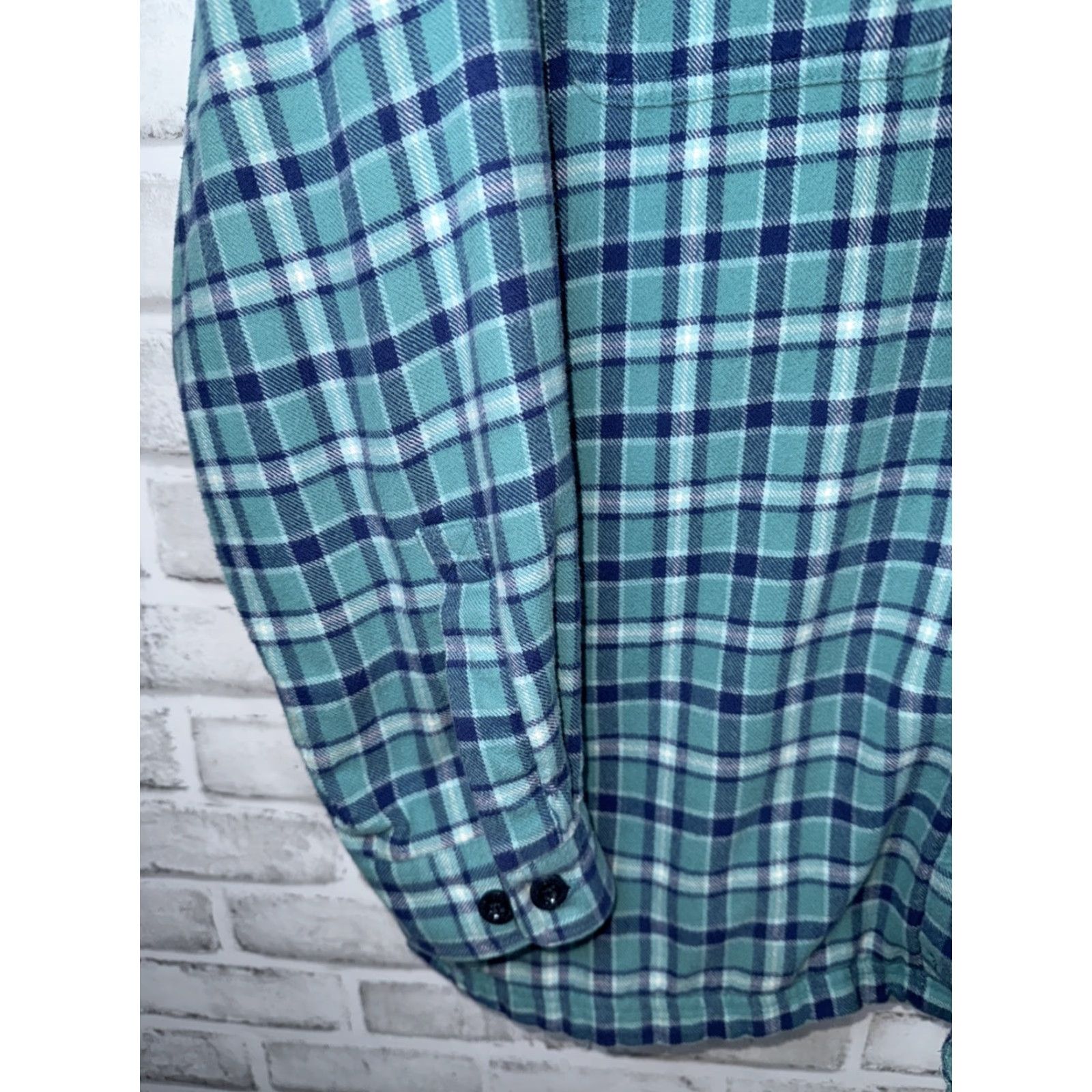 Vintage LL Bean Shirt Jacket Plaid Flannel Fleece Lined Blue Mens M Traditional Fit Jacket Size US M / EU 48-50 / 2 - 5 Thumbnail