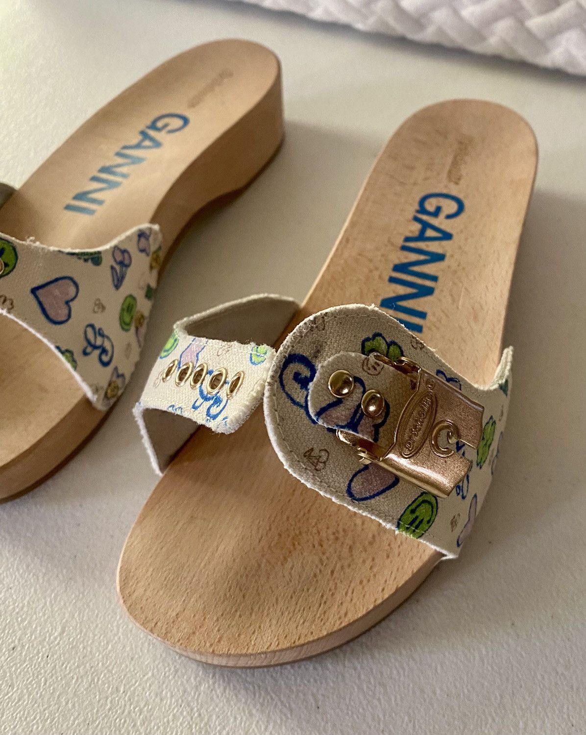 Ganni Dr Scholls X Ganni Original Clog Women Shoes White 7 US Size US 7 / IT 37 - 11 Thumbnail