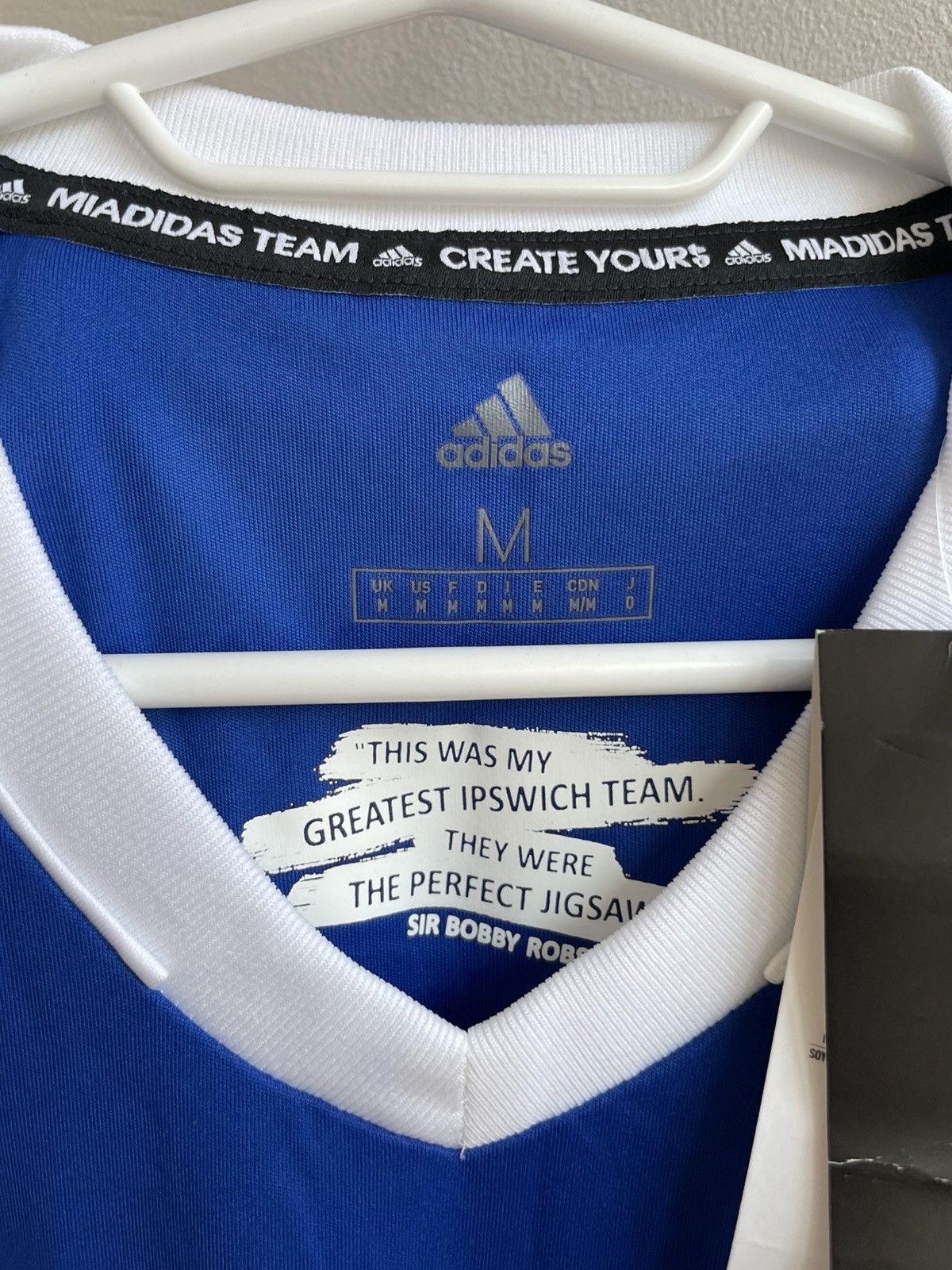Adidas NEW IPSWICH TOWN 2020 2021 HOME SOCCER JERSEY FOOTBALL SHIRT Size US M / EU 48-50 / 2 - 8 Thumbnail