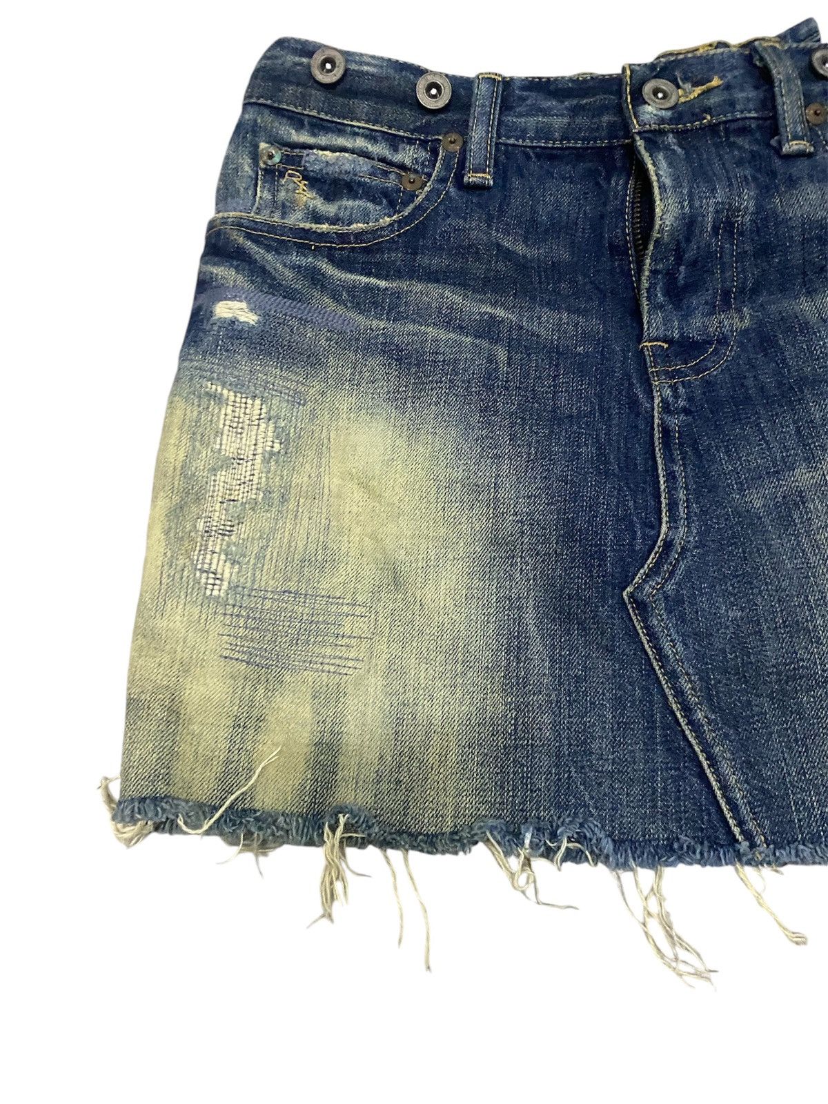 Polo Ralph Lauren POLO RALPH LAUREN DISTRESS MINI SKIRT Size 30" / US 8 / IT 44 - 3 Thumbnail