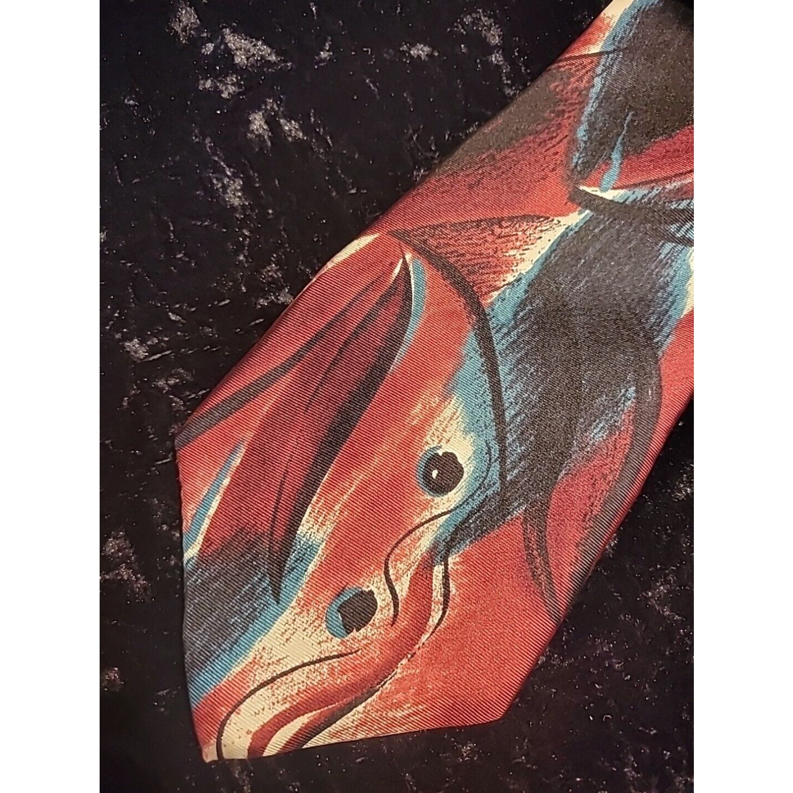 Vintage Vintage Don Loper Mens Neck Tie Red Blue Floral Professional ...