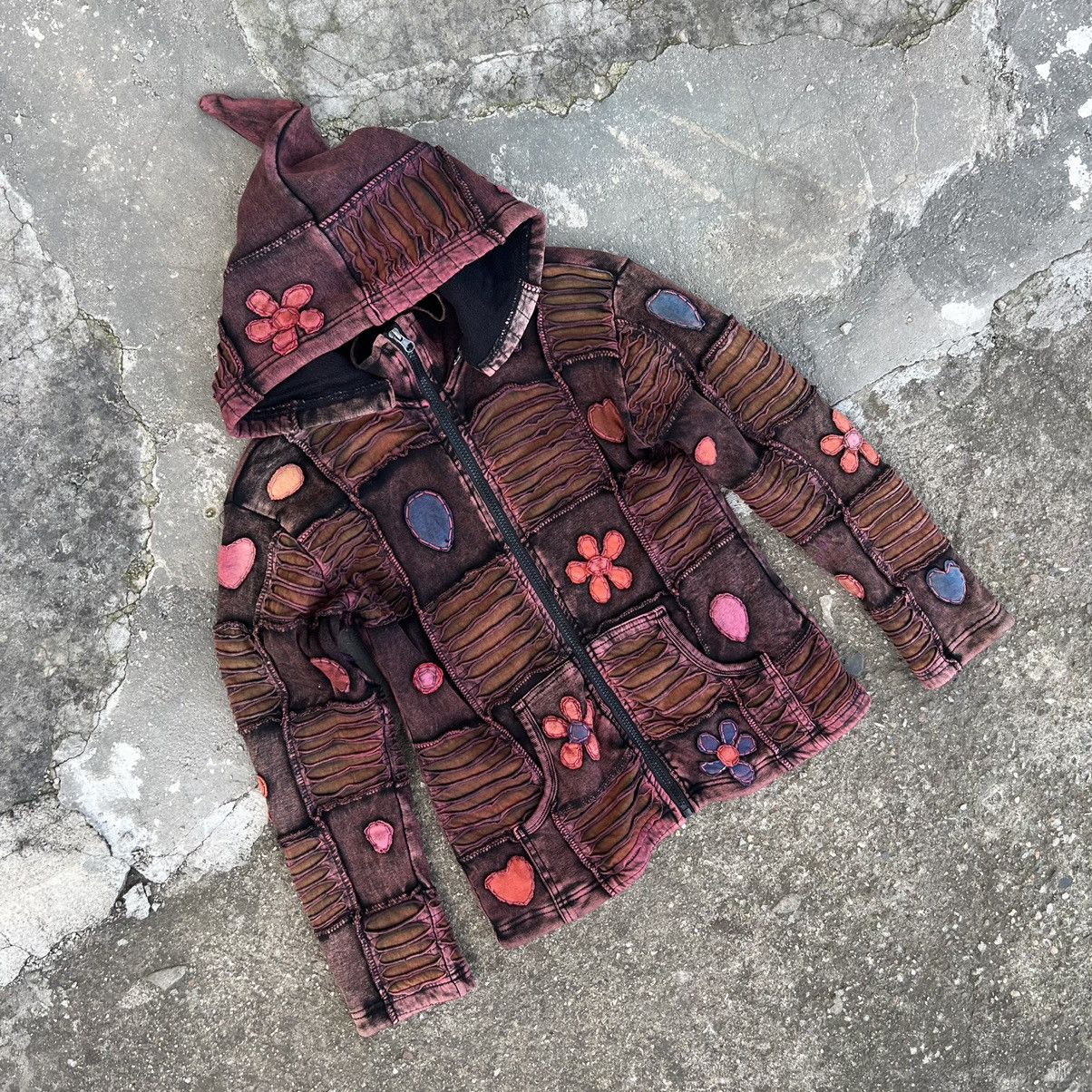 Desigual × Japanese Brand × Vintage Y2K Desigual Trench coat jacket cloak cape 2000s jpg 00s cdg Size XS / US 0-2 / IT 36-38 - 2 Thumbnail