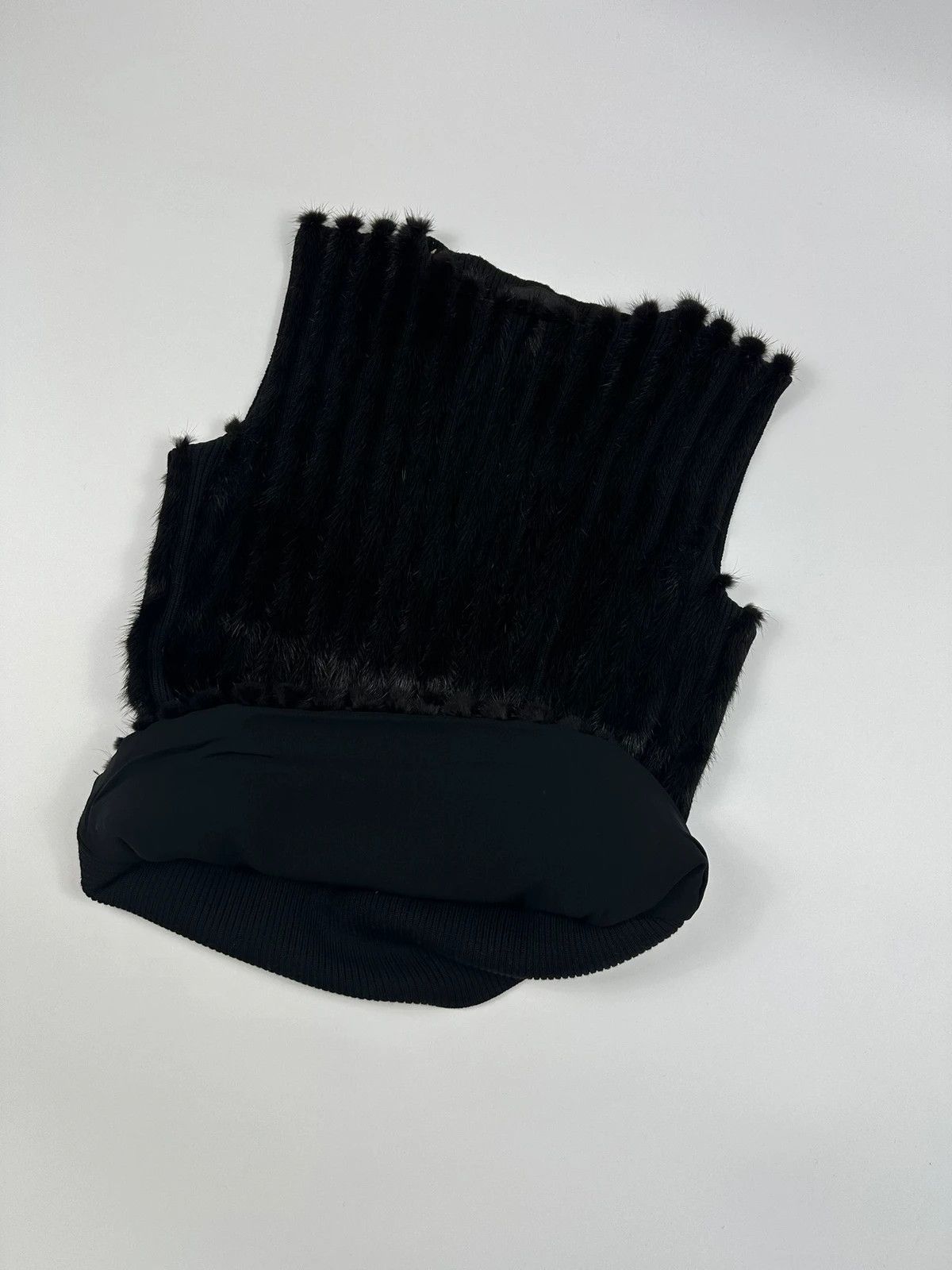 Prada Prada Milano FW97-98 Black Mink Fur & Wool Tank Top Vest Size US S / EU 44-46 / 1 - 11 Thumbnail