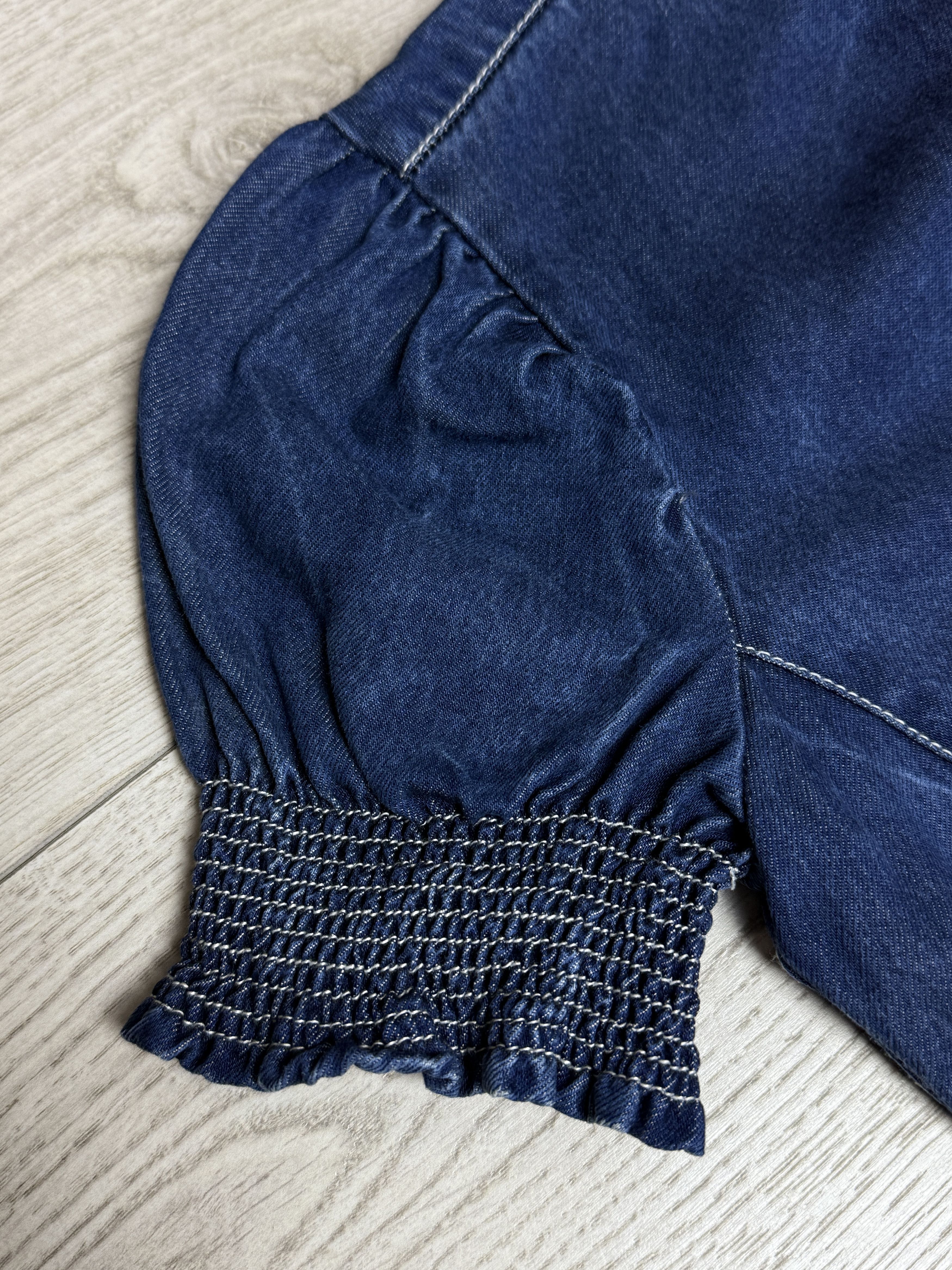 Jean Paul Gaultier JPG Jeans denim ruffle sleeve zip top Size M / US 6-8 / IT 42-44 - 7 Thumbnail