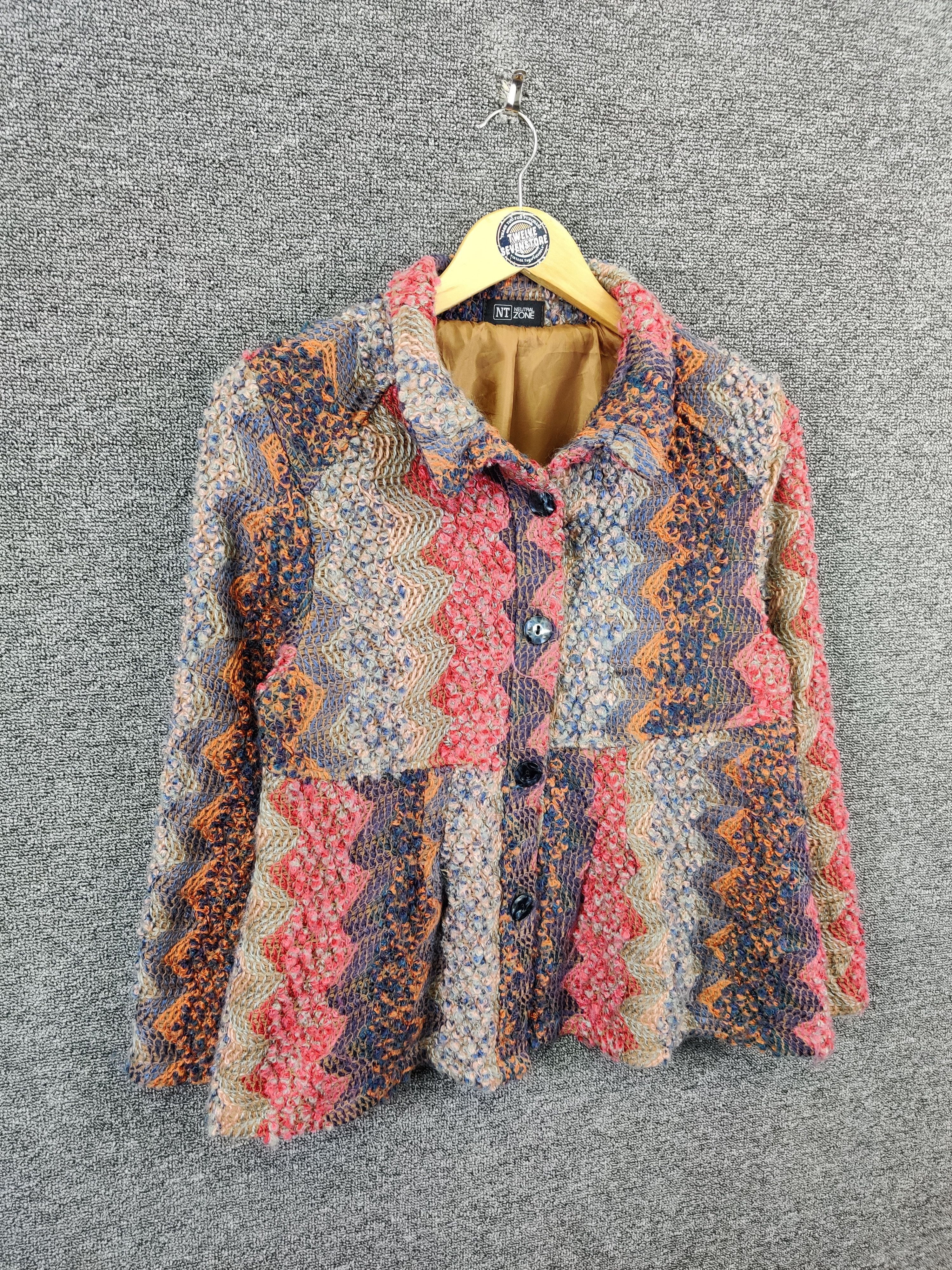 Japanese Brand Vintage Cardigan Jacket Nice Design Size US M / EU 48-50 / 2 - 7 Thumbnail