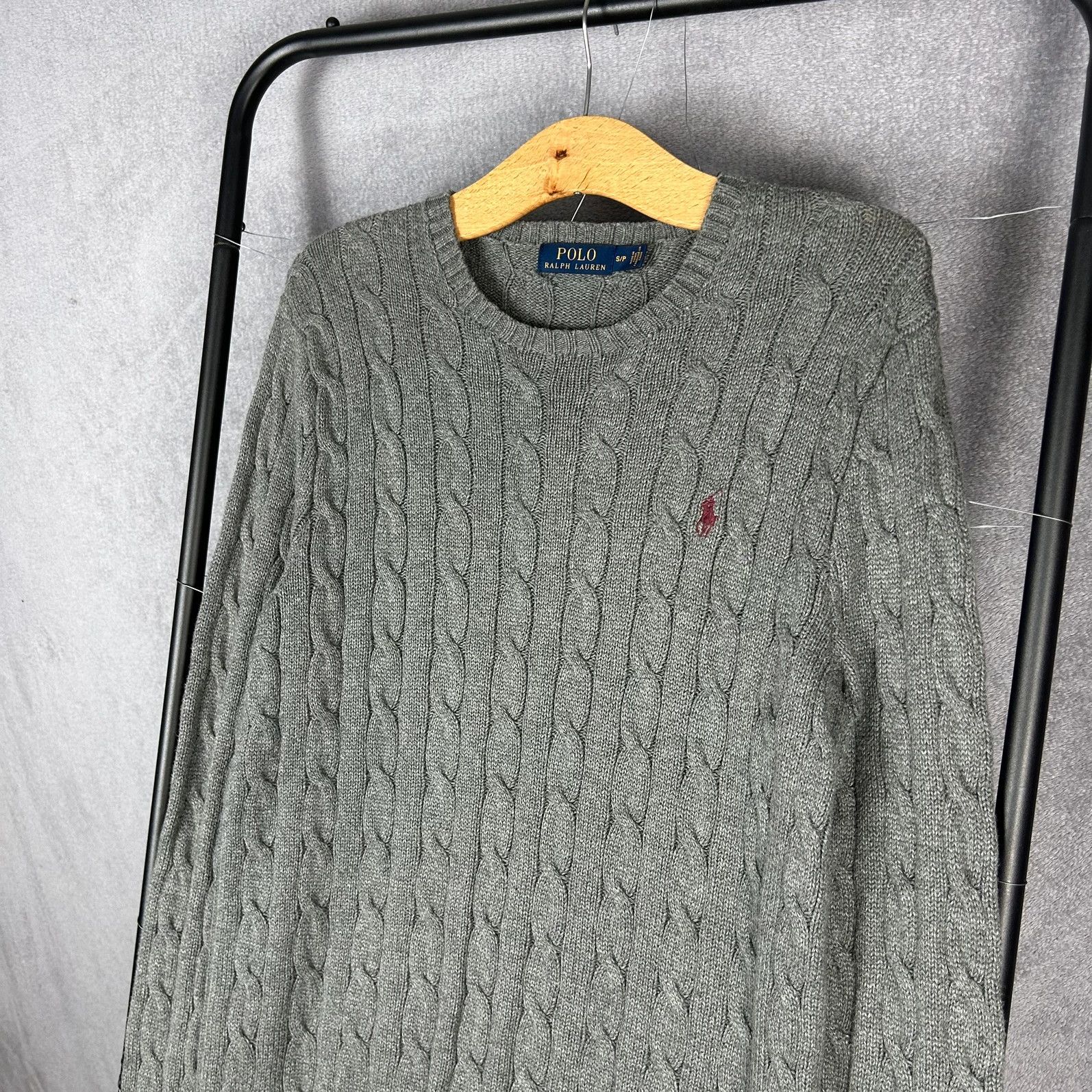Designer × Polo Ralph Lauren × Ralph Lauren Polo Ralph Lauren knitwear sweater mini logo pony grey Size US S / EU 44-46 / 1 - 3 Thumbnail