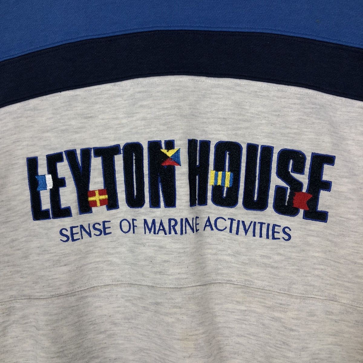Japanese Brand 🔥Vintage Sweatshirt Crewneck Leyton House Big Logo Size US L / EU 52-54 / 3 - 12 Thumbnail