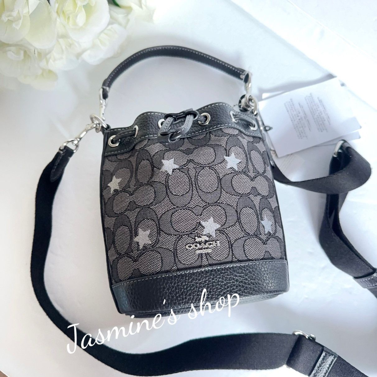 Coach NWT Coach Mini Dempsey Bucket Bag With Star Embroidery cp015 Size ONE SIZE - 3 Thumbnail