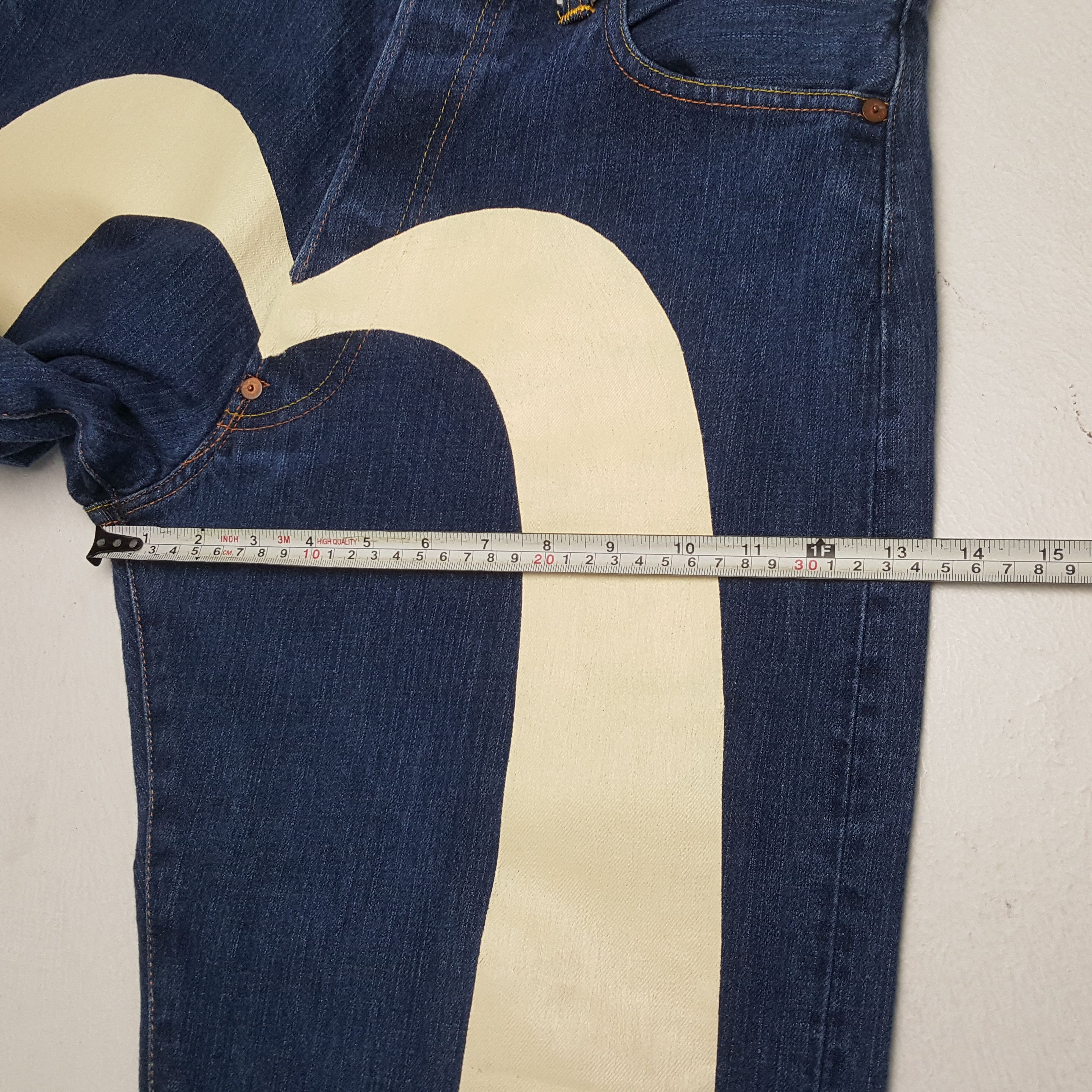 Evisu EVISU Japanese Brand Streetwear Custom Daicock Short Jeans Size US 30 / EU 46 - 7 Thumbnail