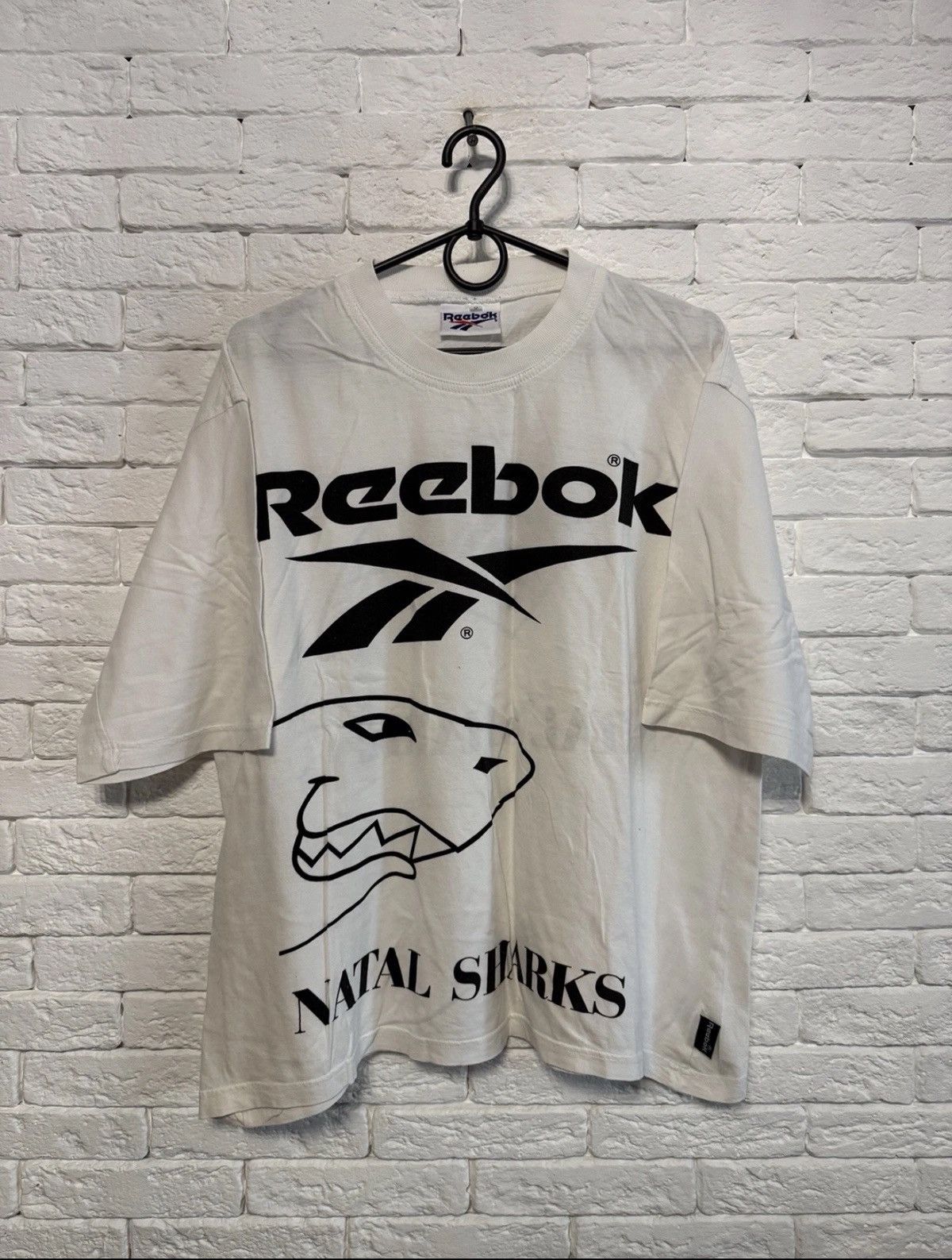Reebok Vintage Reebok Natal Sharks Tshirt 90`s Sz M Size US M / EU 48-50 / 2 - 1 Thumbnail
