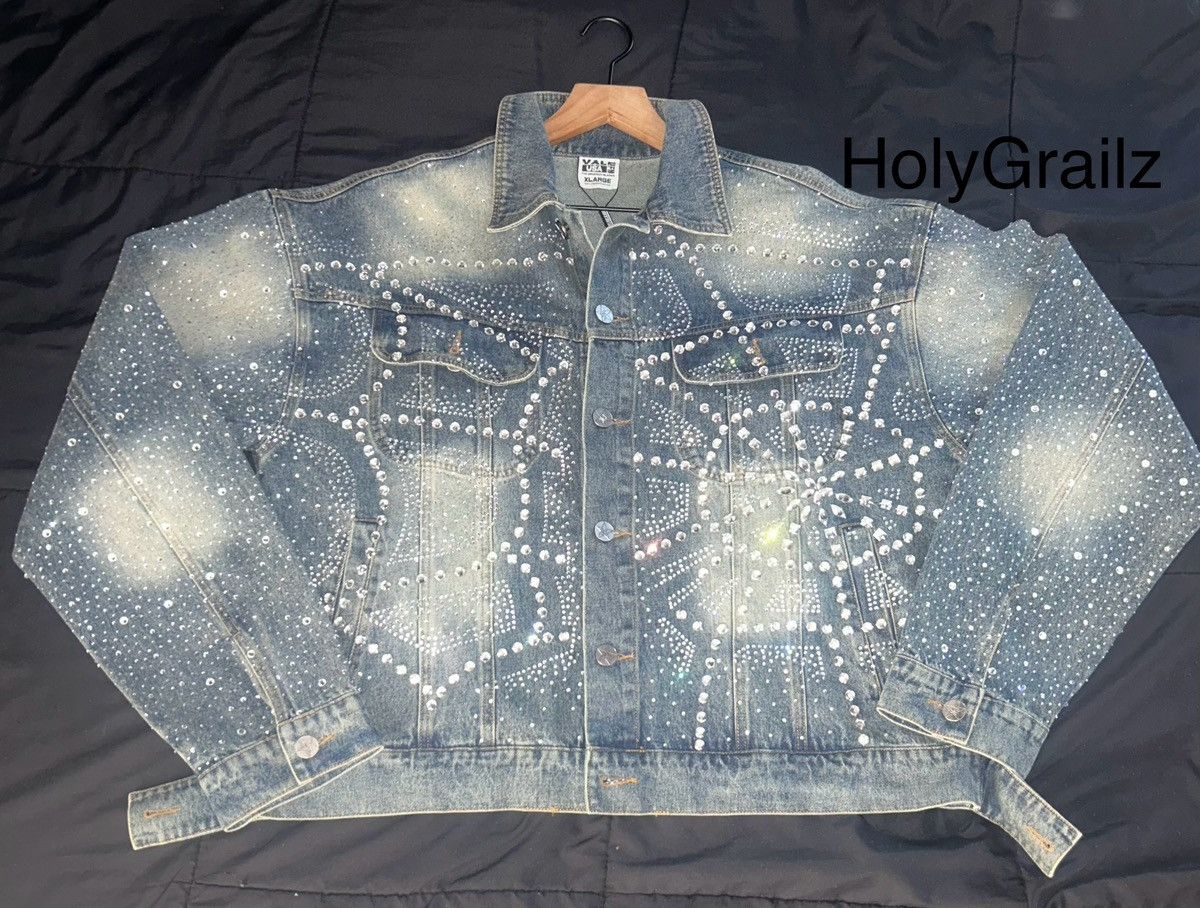 Vale Vale Forever Crystal Denim Jacket Size US XL / EU 56 / 4 - 2 Thumbnail