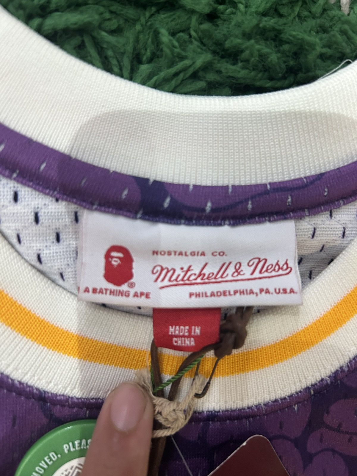 Bape × Mitchell & Ness × NBA Bape Laker Jersey Size US M / EU 48-50 / 2 - 11 Thumbnail