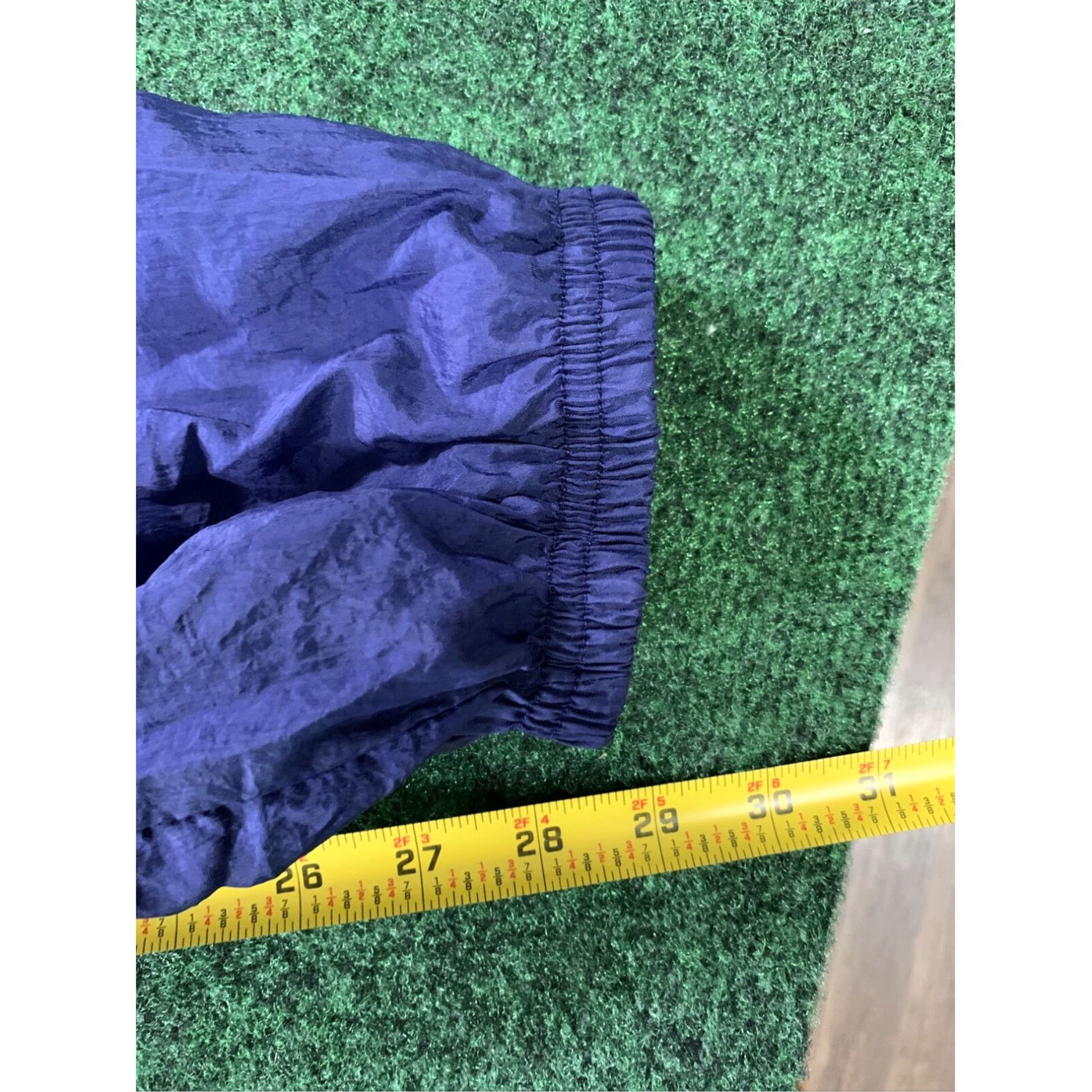 Nike Vintage 90s Nike Navy Silver Tag Running Pants Mens L Navy Nylon Joggers Size US 36 / EU 52 - 5 Thumbnail