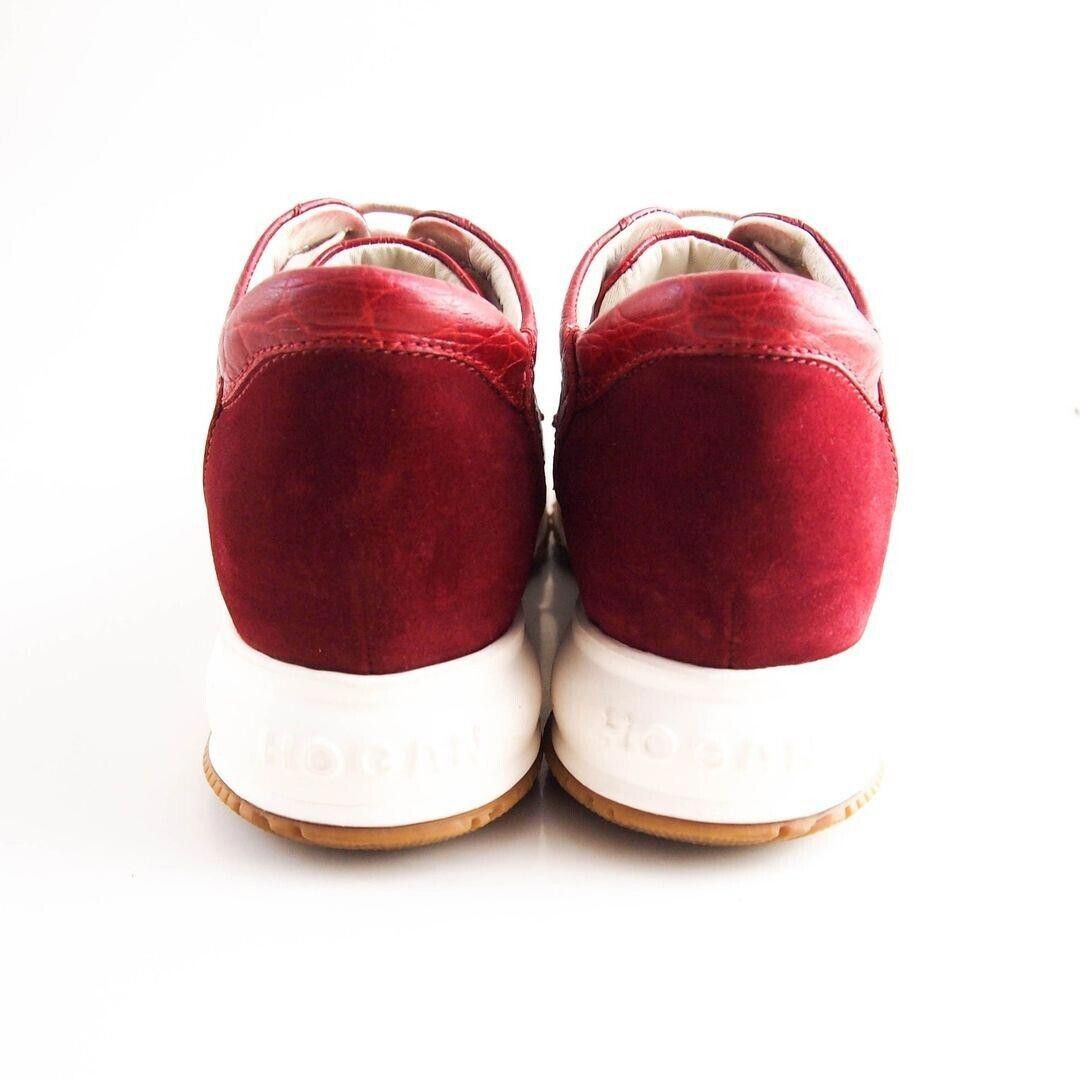 Hogan Hogan Low Top Sneakers Red Croc Ivory Canvas EU 40 US 10 Size US 10 / IT 40 - 5 Thumbnail