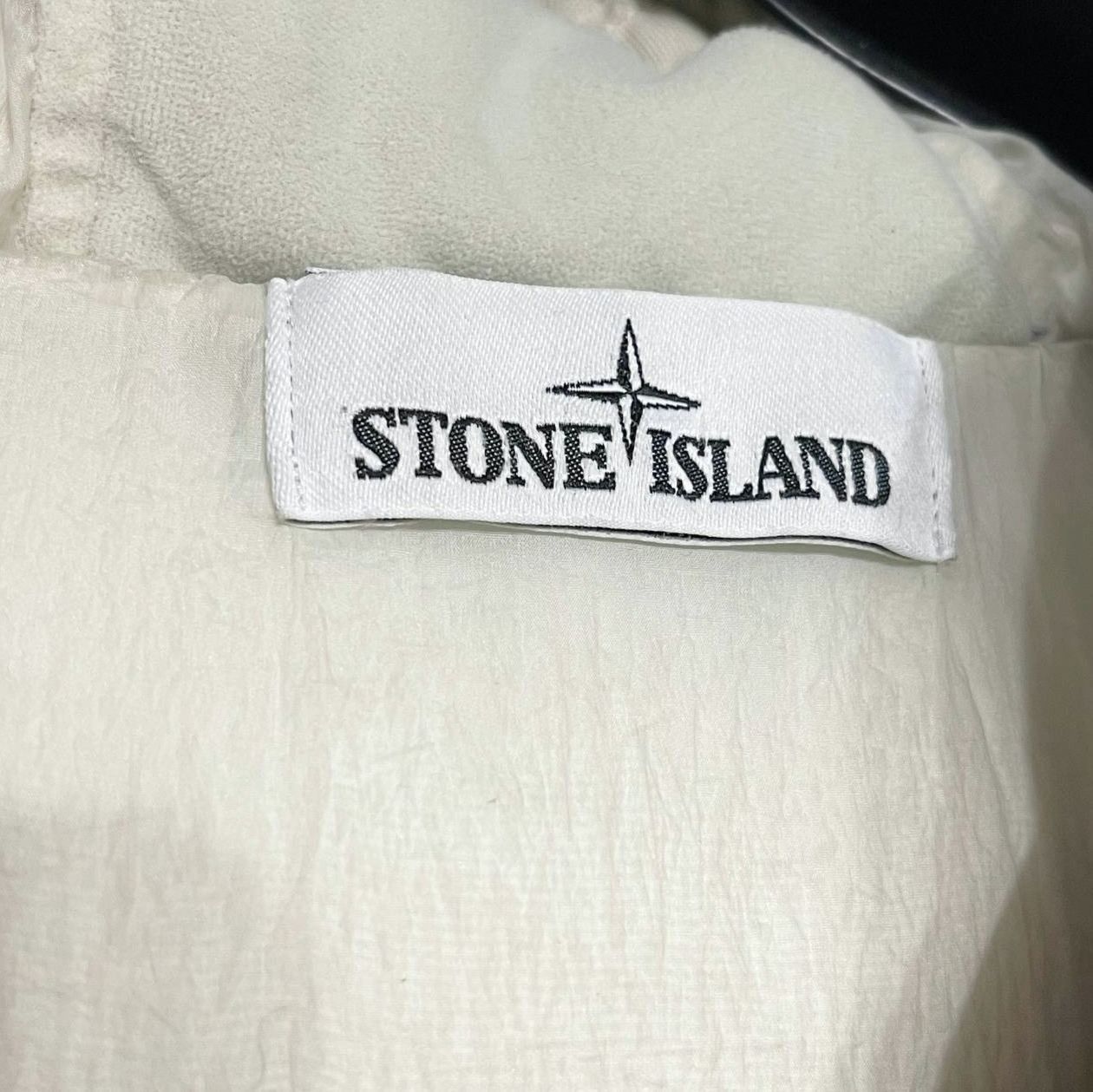 Stone Island Garment Dyed white cream