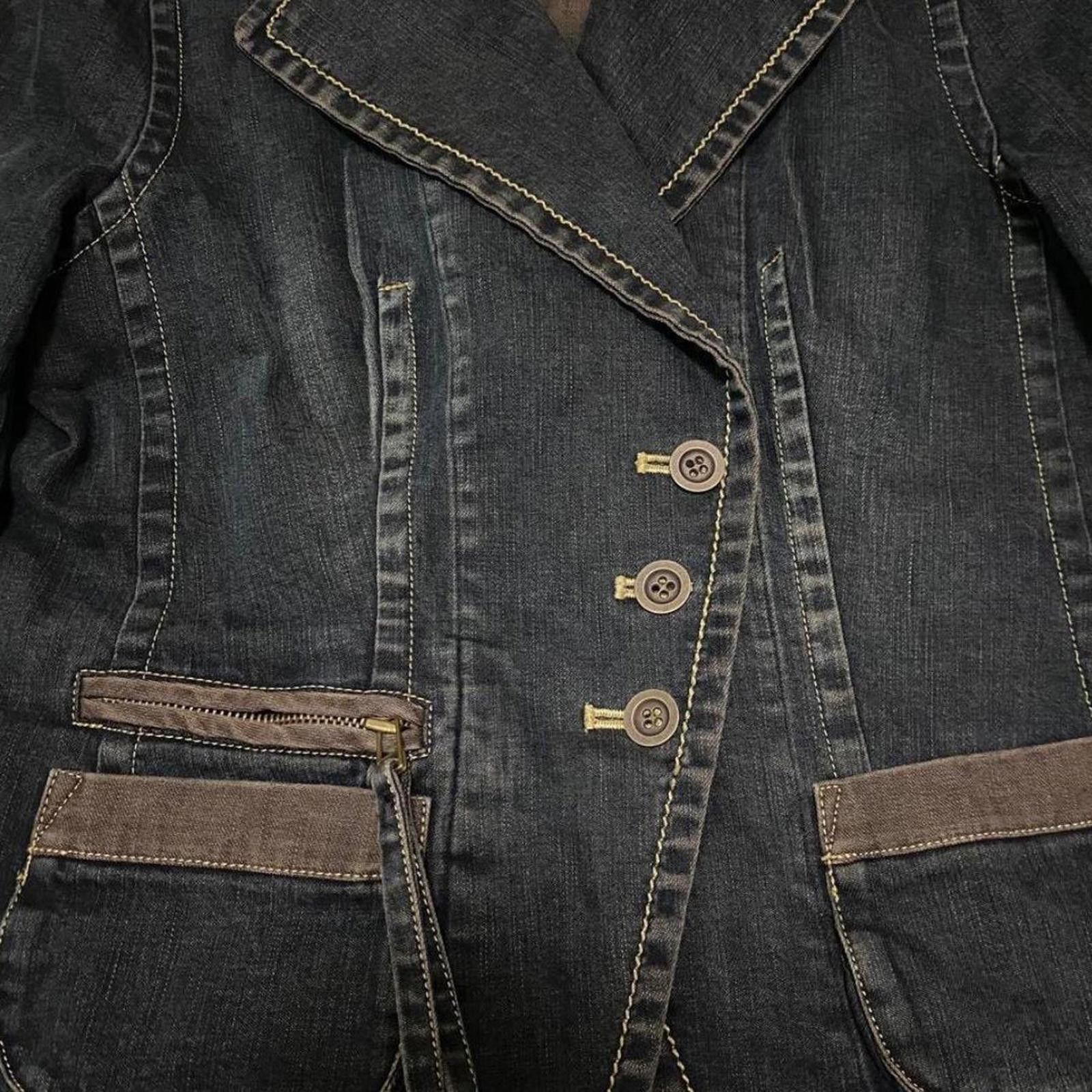 Other Vintage 2000s whimsy goth style slim fit denim jacket Size XS / US 0-2 / IT 36-38 - 4 Thumbnail
