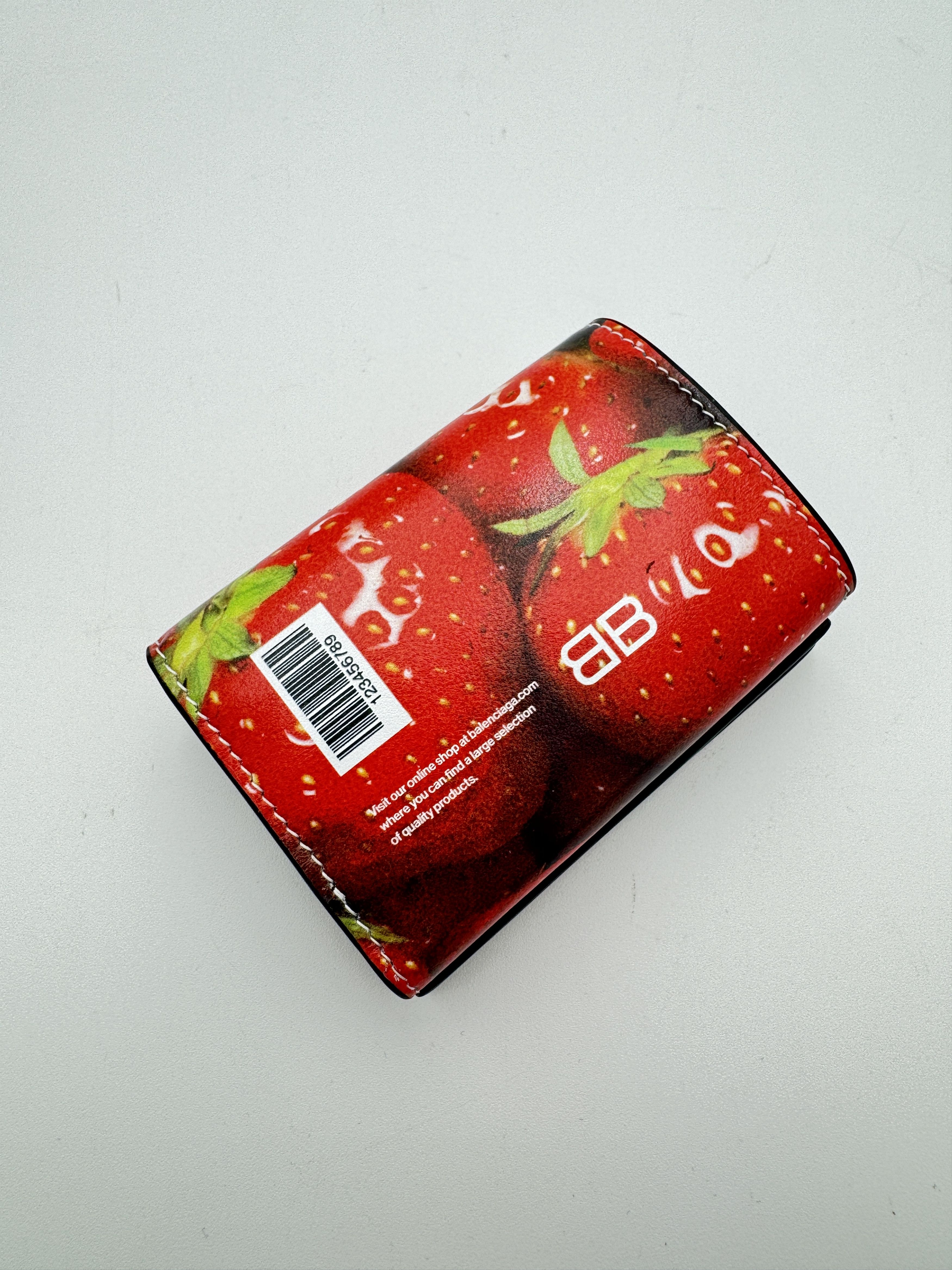 Balenciaga Balenciaga Antwerp Mini Wallet Strawberry Groceries Size ONE SIZE - 2 Thumbnail