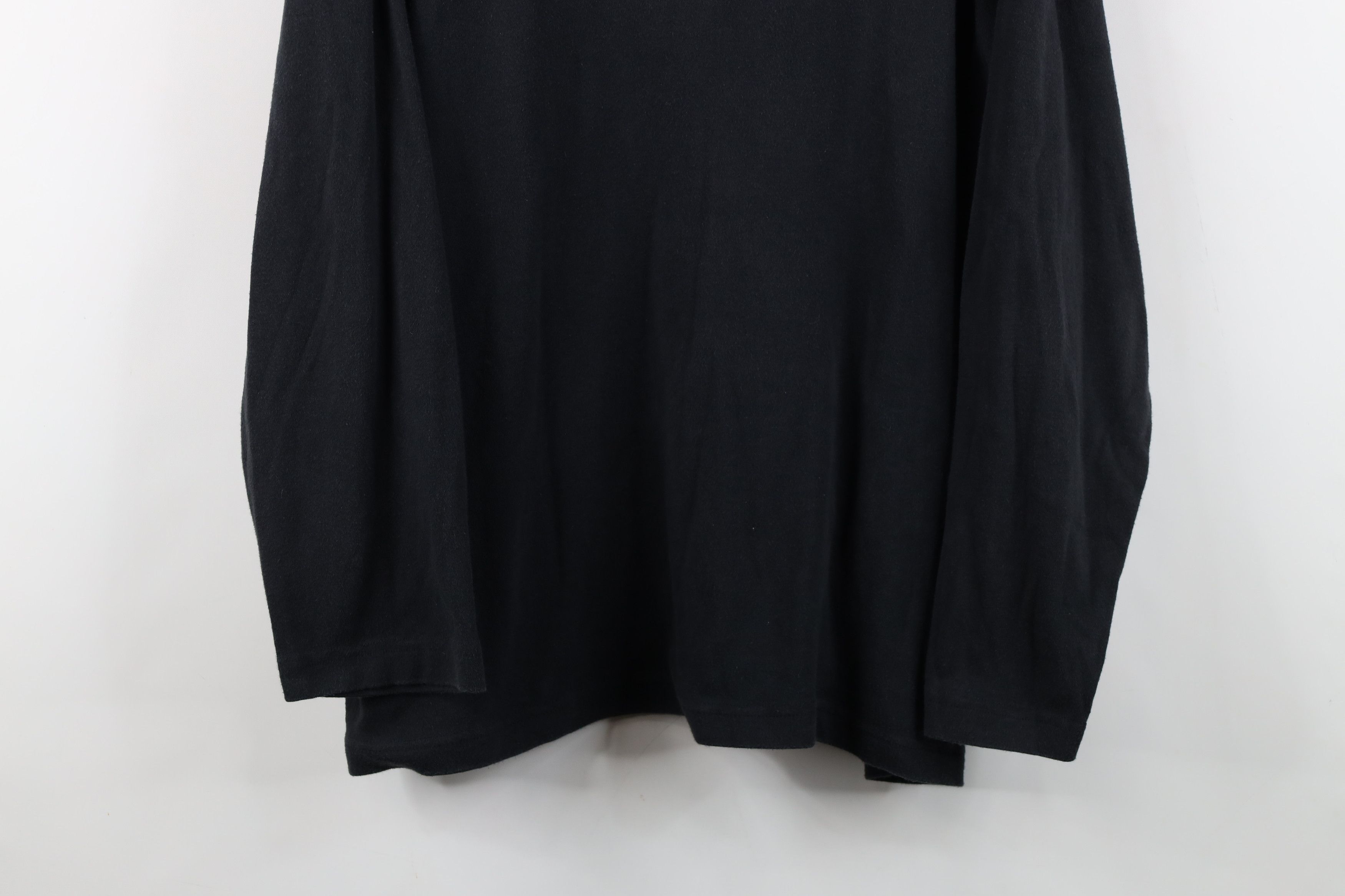 Vintage Vintage 90s Streetwear Boxy Fit Mock Neck T-Shirt Black Size XXL / US 16-18 / IT 52-54 - 3 Thumbnail