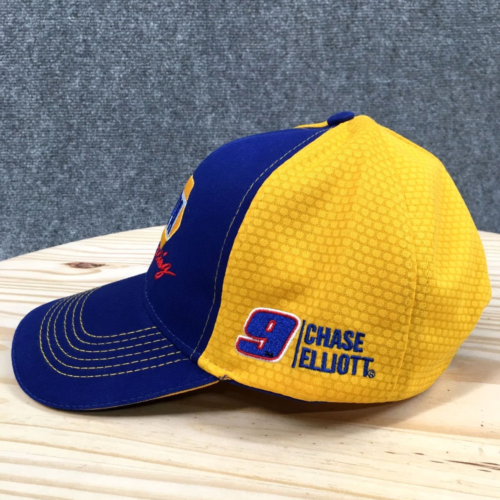 Vintage NAPA Racing Chase Elliot 9 Baseball Cap Blue Yellow One Size Unisex Size ONE SIZE - 5 Thumbnail