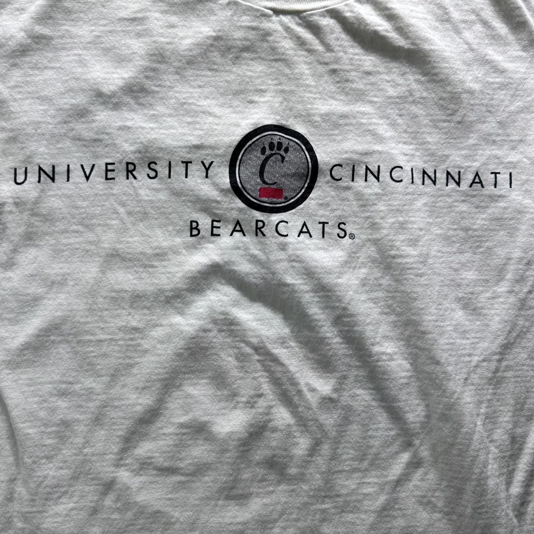 Logo 7 University Of Cincinnati Shirt Mens L White Graphic Bearcats Logo Tee Crewneck Size US L / EU 52-54 / 3 - 2 Thumbnail