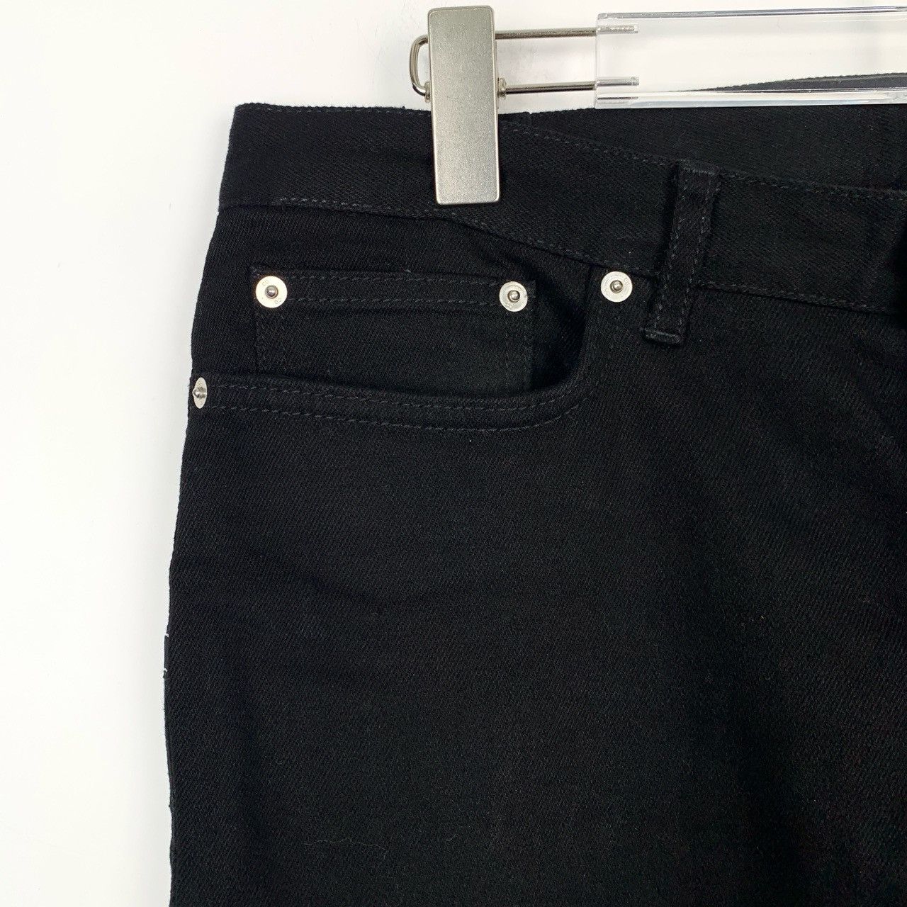 Dior Dior Black Cotton Logo-Tape Straight Jeans (Size 30) Size US 30 / EU 46 - 7 Thumbnail