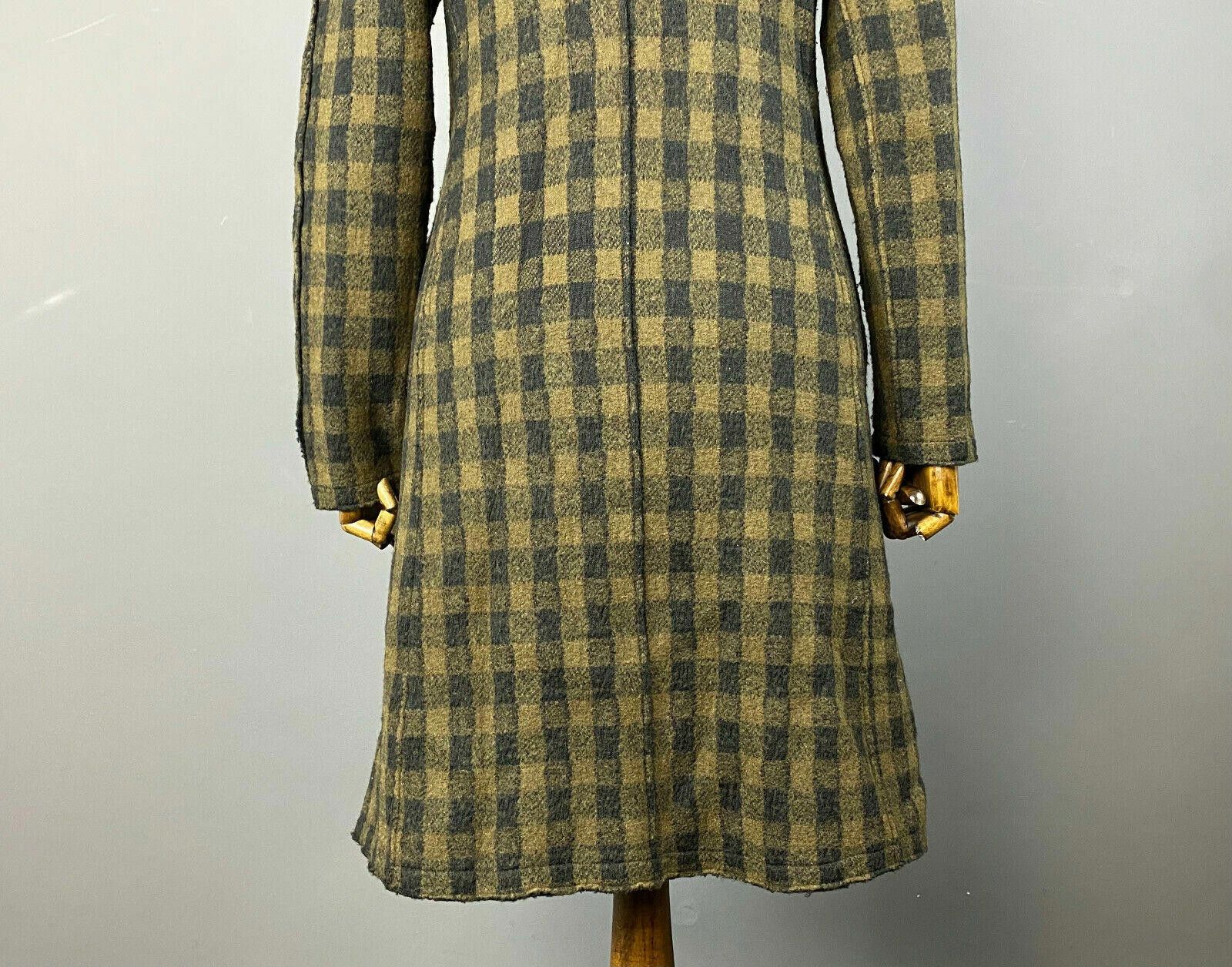 Oscar De La Renta Oska Check Boiled Wool Snap Coat Jacket Size 2 Size XS / US 0-2 / IT 36-38 - 7 Thumbnail