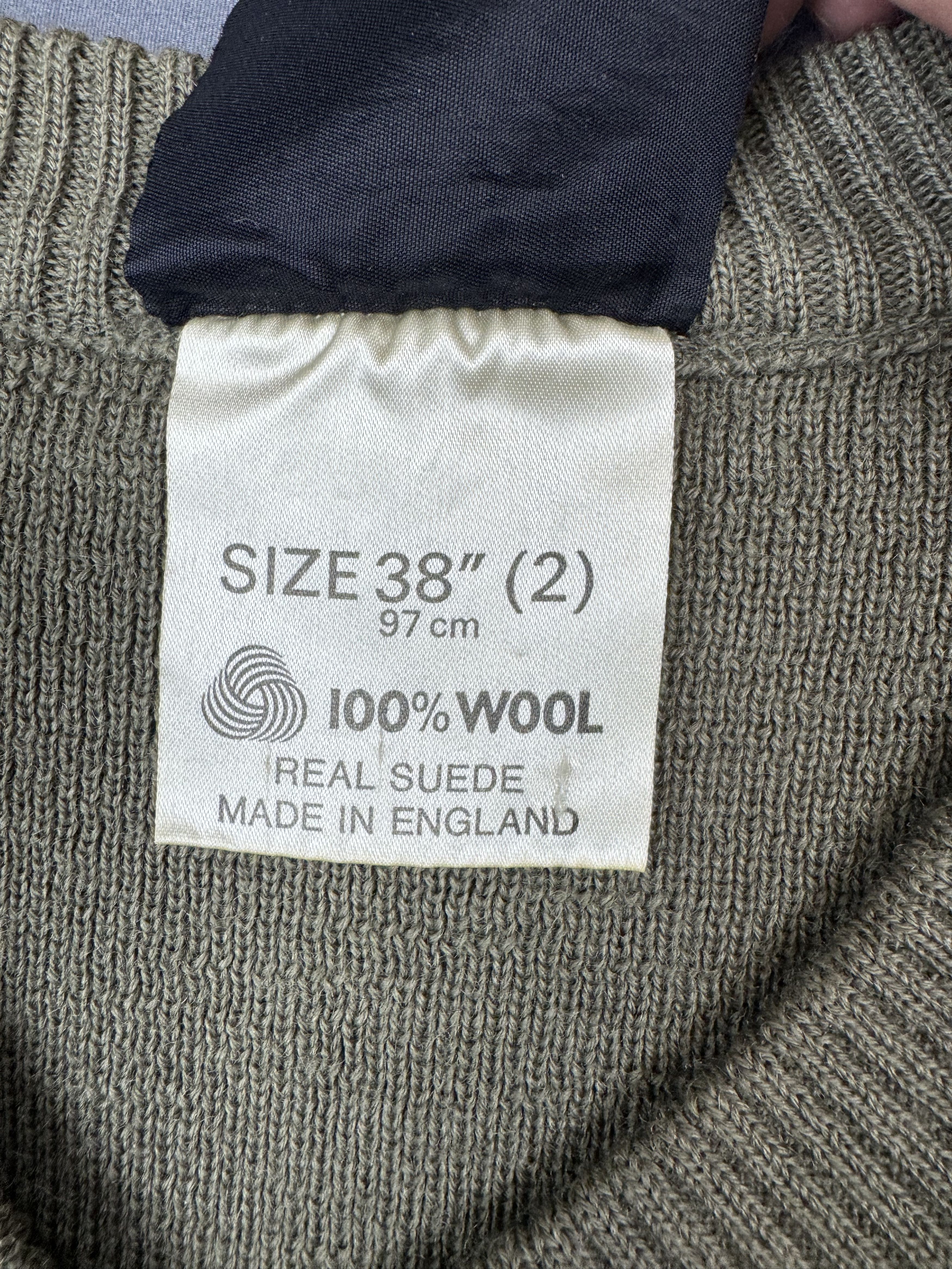 Barbour Vintage Barbour Sweater Sporting Rib Elbow Pad Suede Wool Size US S / EU 44-46 / 1 - 5 Thumbnail