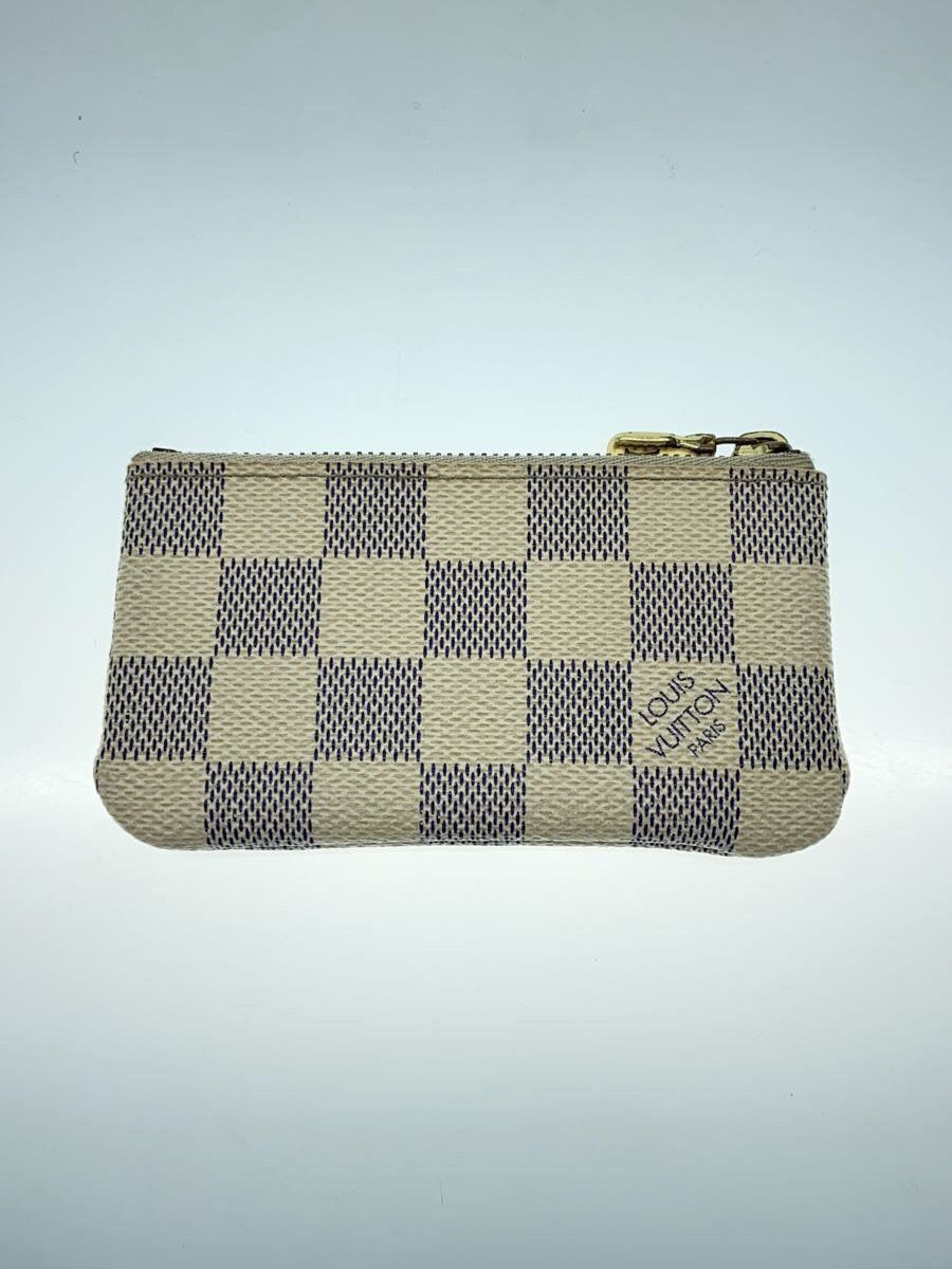 Louis Vuitton Louis Vuitton Damier Azur Pochette Cle Coin Case White Size ONE SIZE - 2 Thumbnail