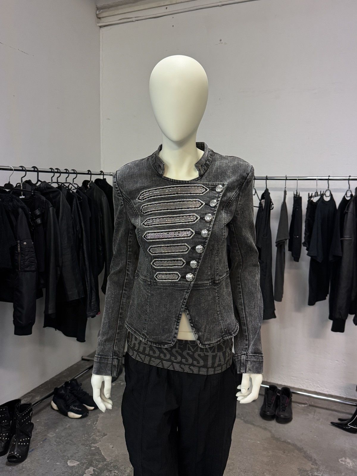 Vintage Avant Garde Opium y2k Napoleon Denim Jacket