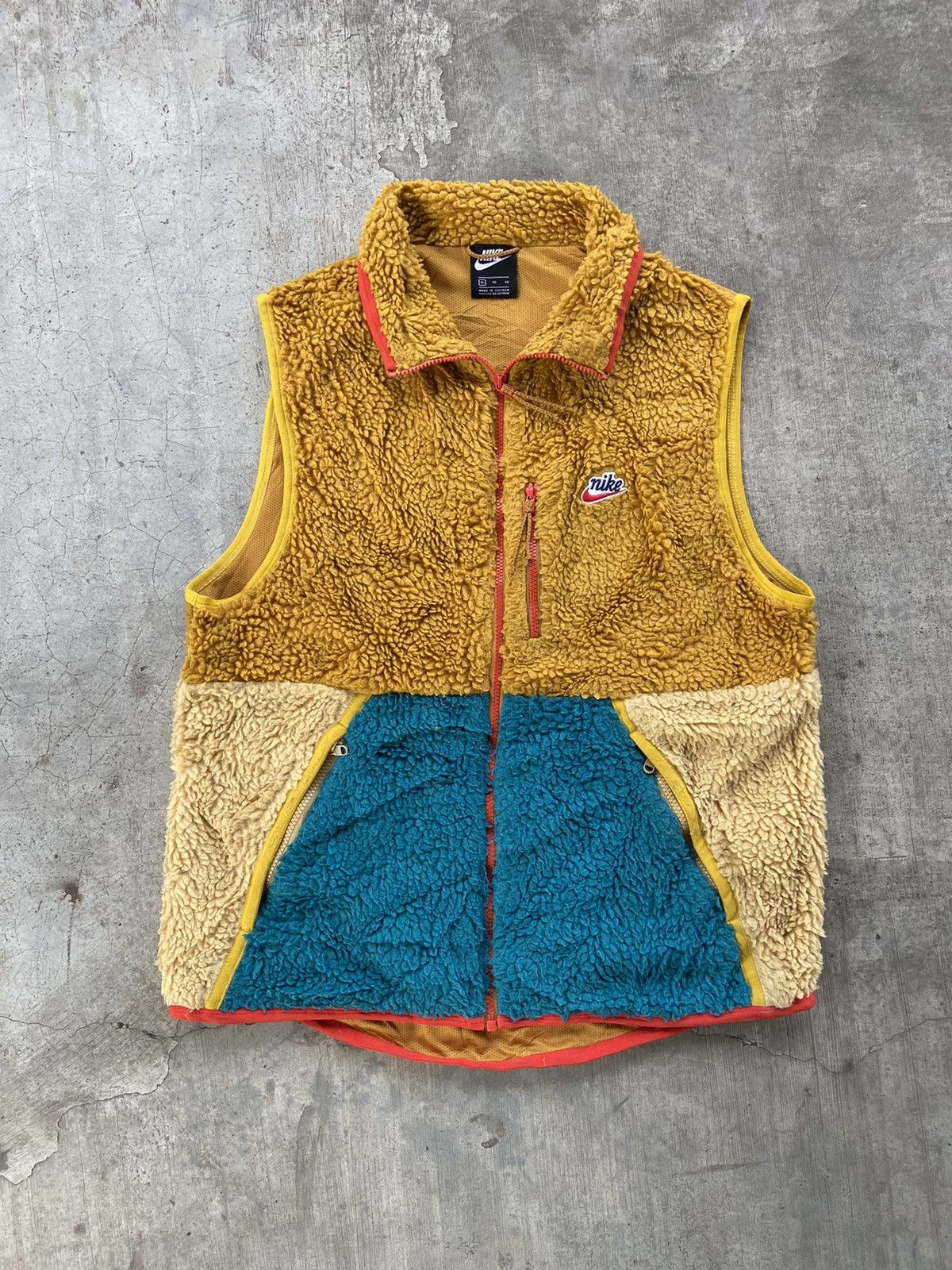 Nike Vintage 2000’s Nike Multicolour Hybrid Fleece Vest Size US XL / EU 56 / 4 - 1 Thumbnail