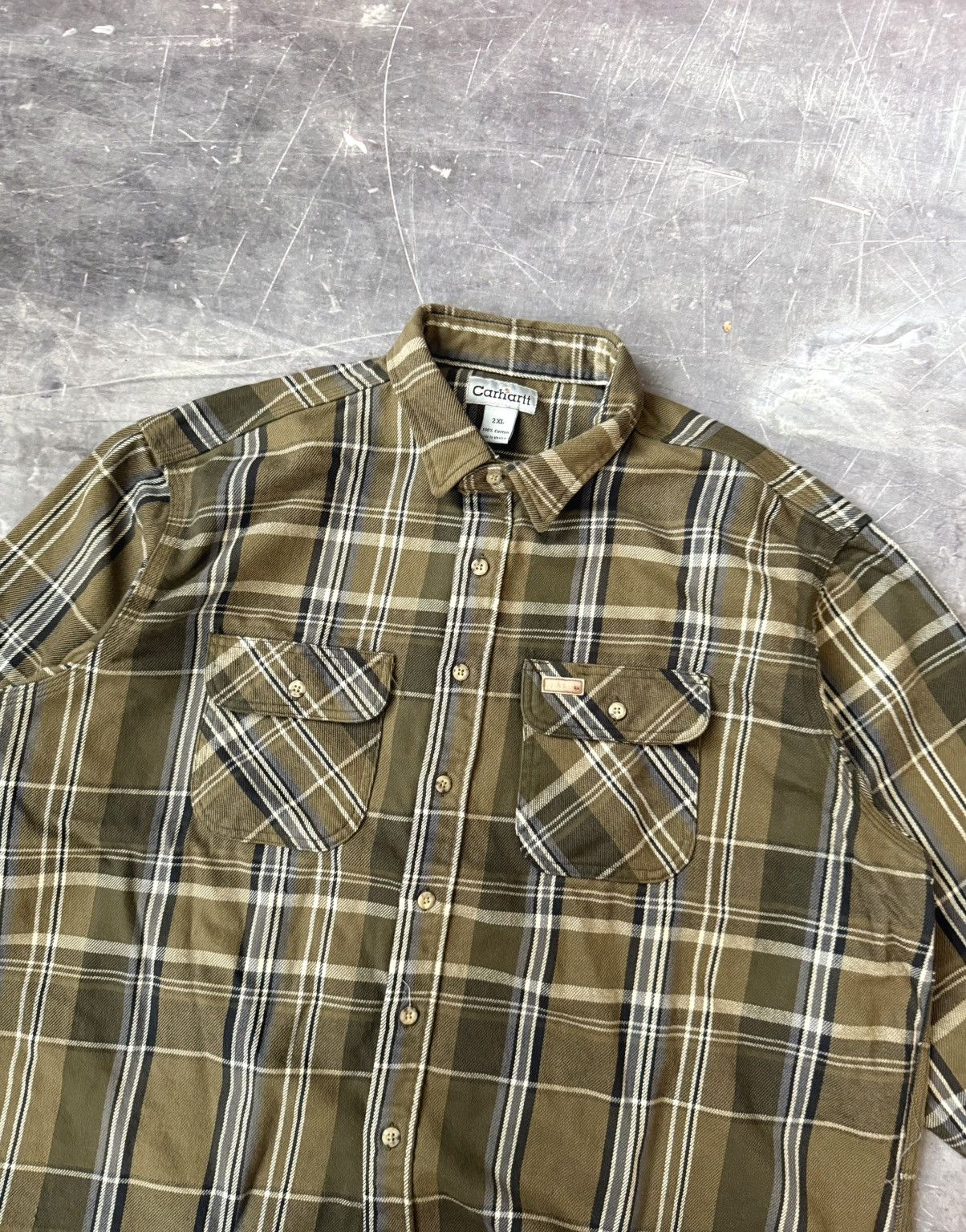 Carhartt Vintage Carhartt Long-sleeve Buttondown Shirt (XXL) Size US XXL / EU 58 / 5 - 5 Thumbnail