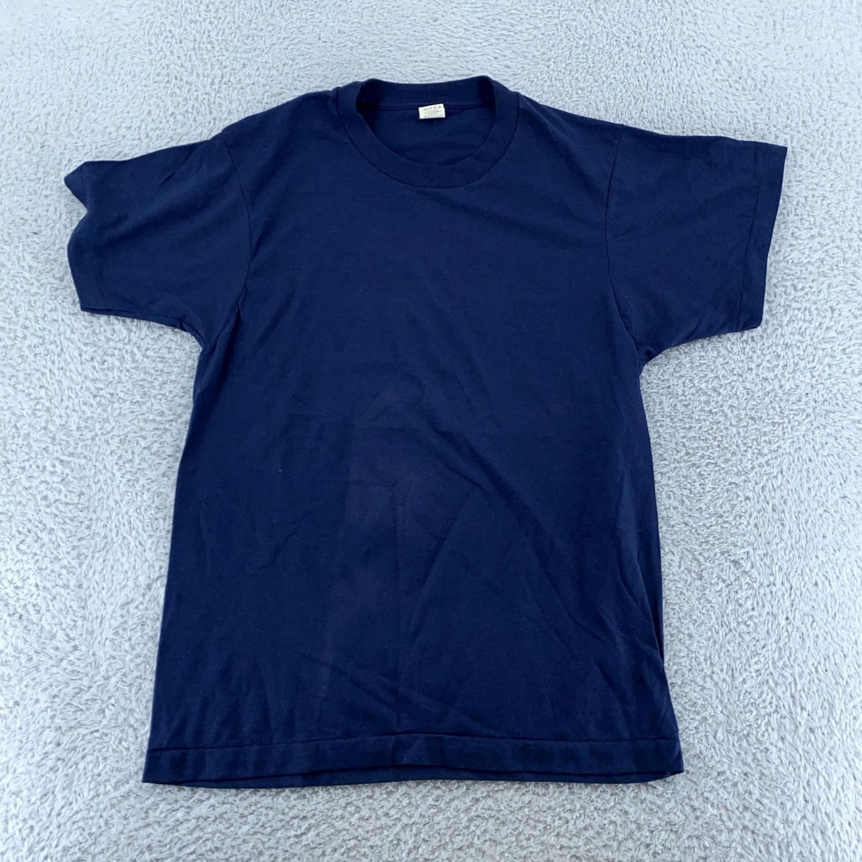 Vintage VINTAGE Screen Stars Shirt Mens XS Navy Blue USA 80s Single Stitch Tee Size US XS / EU 42 / 0 - 2 Thumbnail