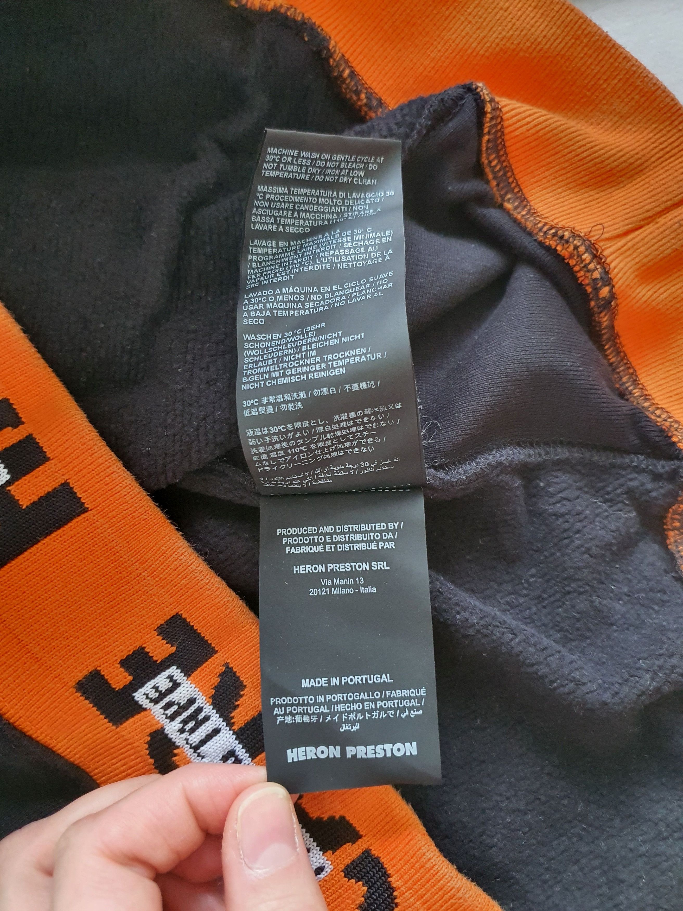Heron Preston HANDLE WITH CARE (Packing Tape) Hoodie (AW18) - Sz L Size US L / EU 52-54 / 3 - 6 Thumbnail