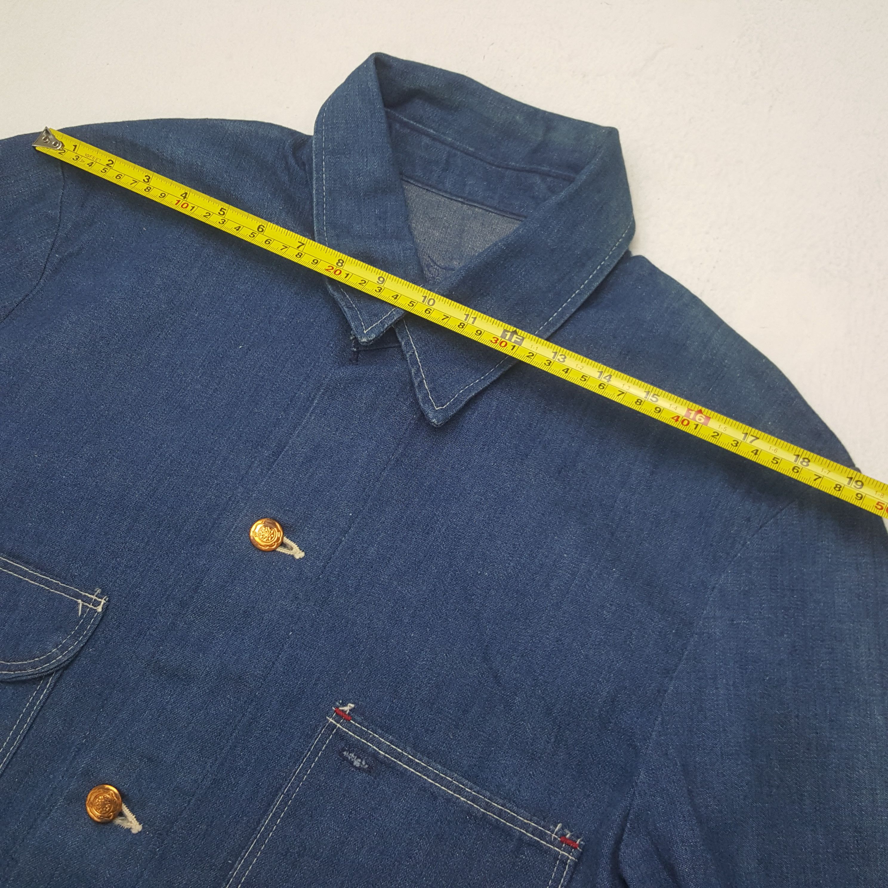Japanese Brand Vintage Japanese Brand Denim Button Up Jacket Size US L / EU 52-54 / 3 - 6 Thumbnail