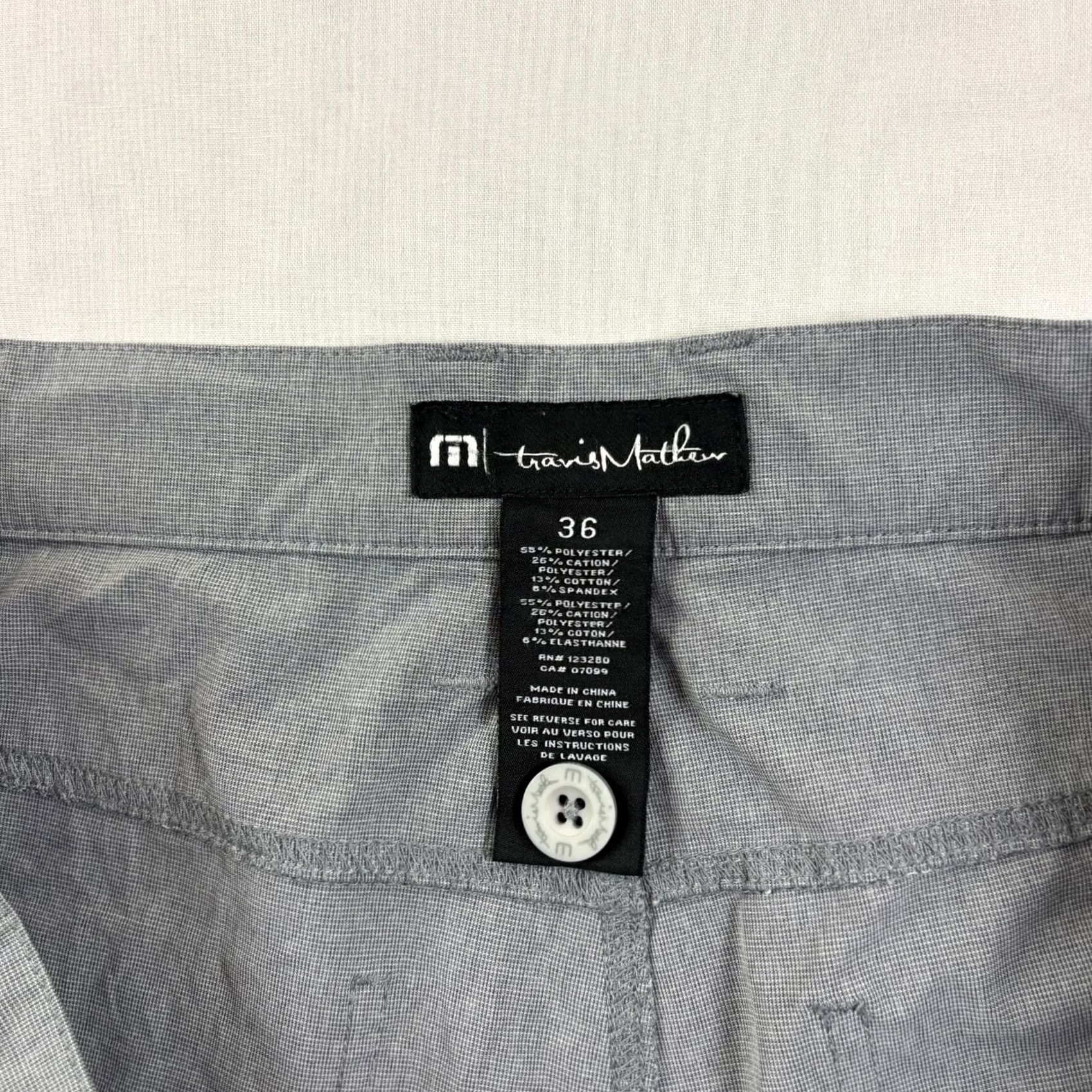 TravisMathew VINTAGE Travis Mathew Pants Mens 36x27 Gray Chino Golf Performance Tech Stretch Size US 36 / EU 52 - 3 Thumbnail