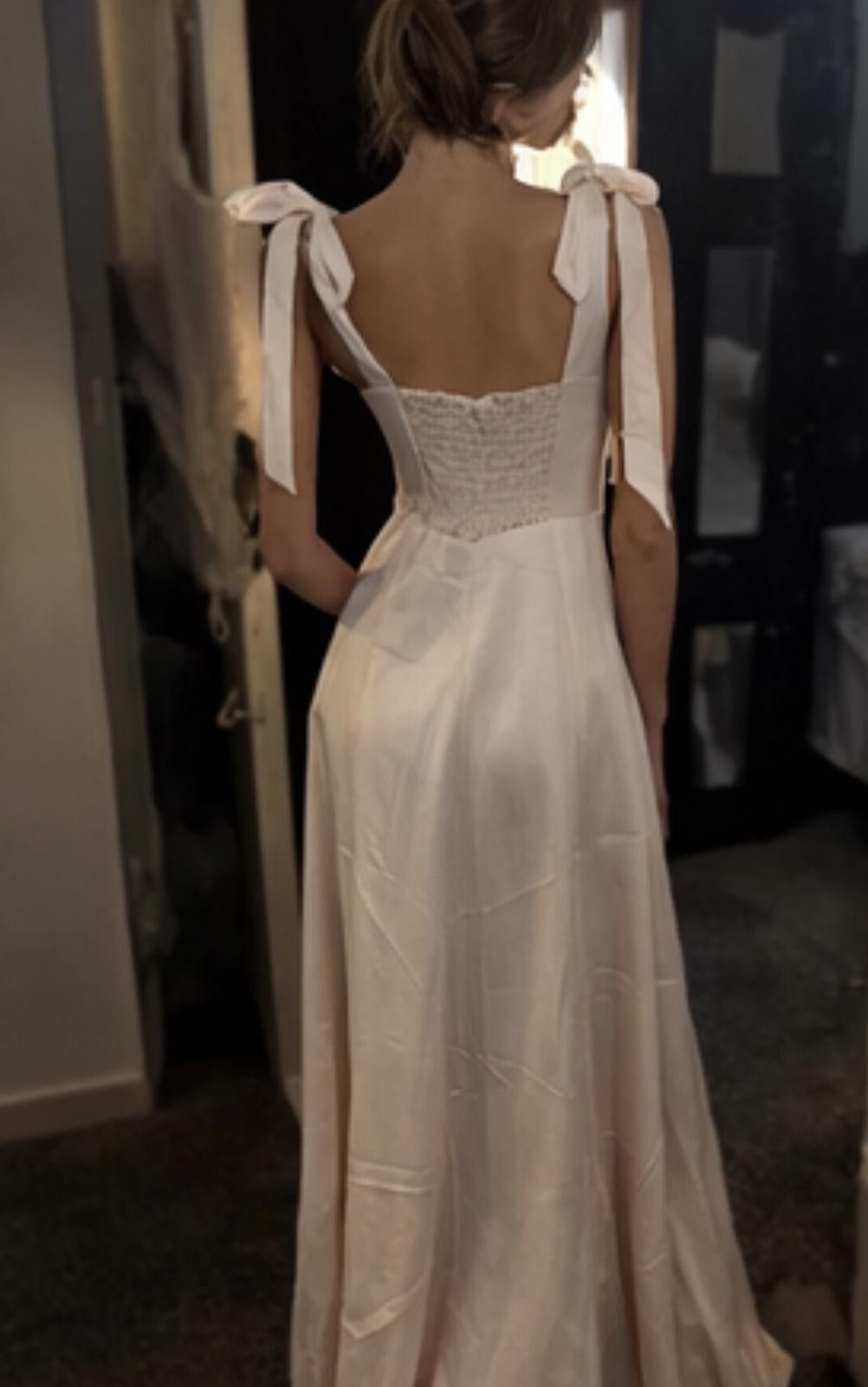 Other Maids tie shoulder maxi dress ivory Size 8/S Bnwt RPR £180 Size S / US 4 / IT 40 - 4 Thumbnail