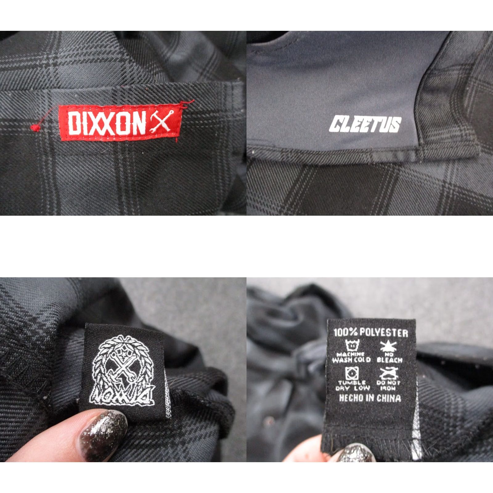 Logo 7 Dixons Shirt Mens 2XLT Plaid Al Dixons Button-Up Big & Tall 2XLT Gray Long Sleeve Pocket Wool? Size US XXL / EU 58 / 5 - 8 Thumbnail