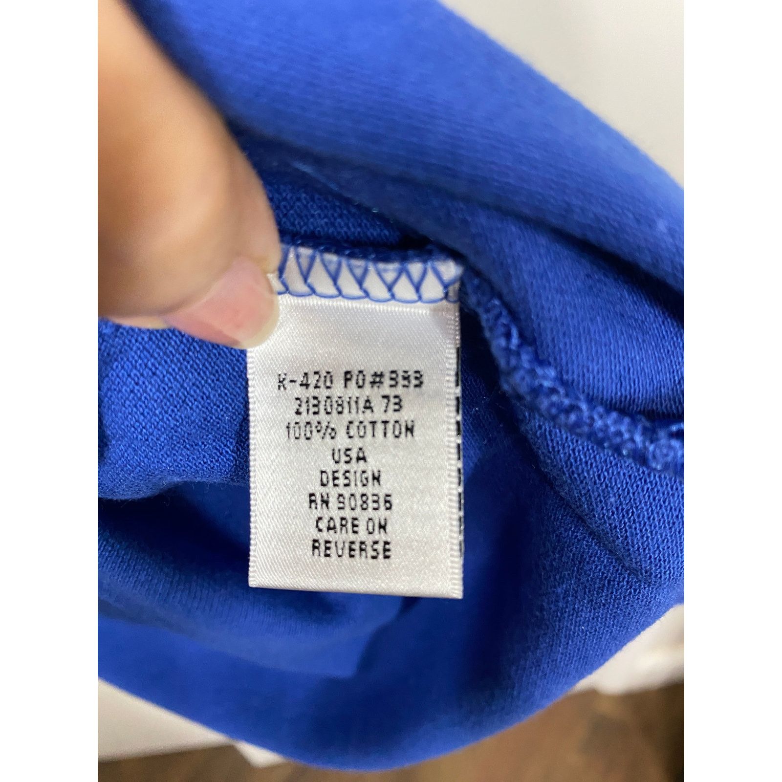 Port Authority Connect1NG Northrop Grumman Port Authority Blue Cotton Polo Size US M / EU 48-50 / 2 - 4 Thumbnail