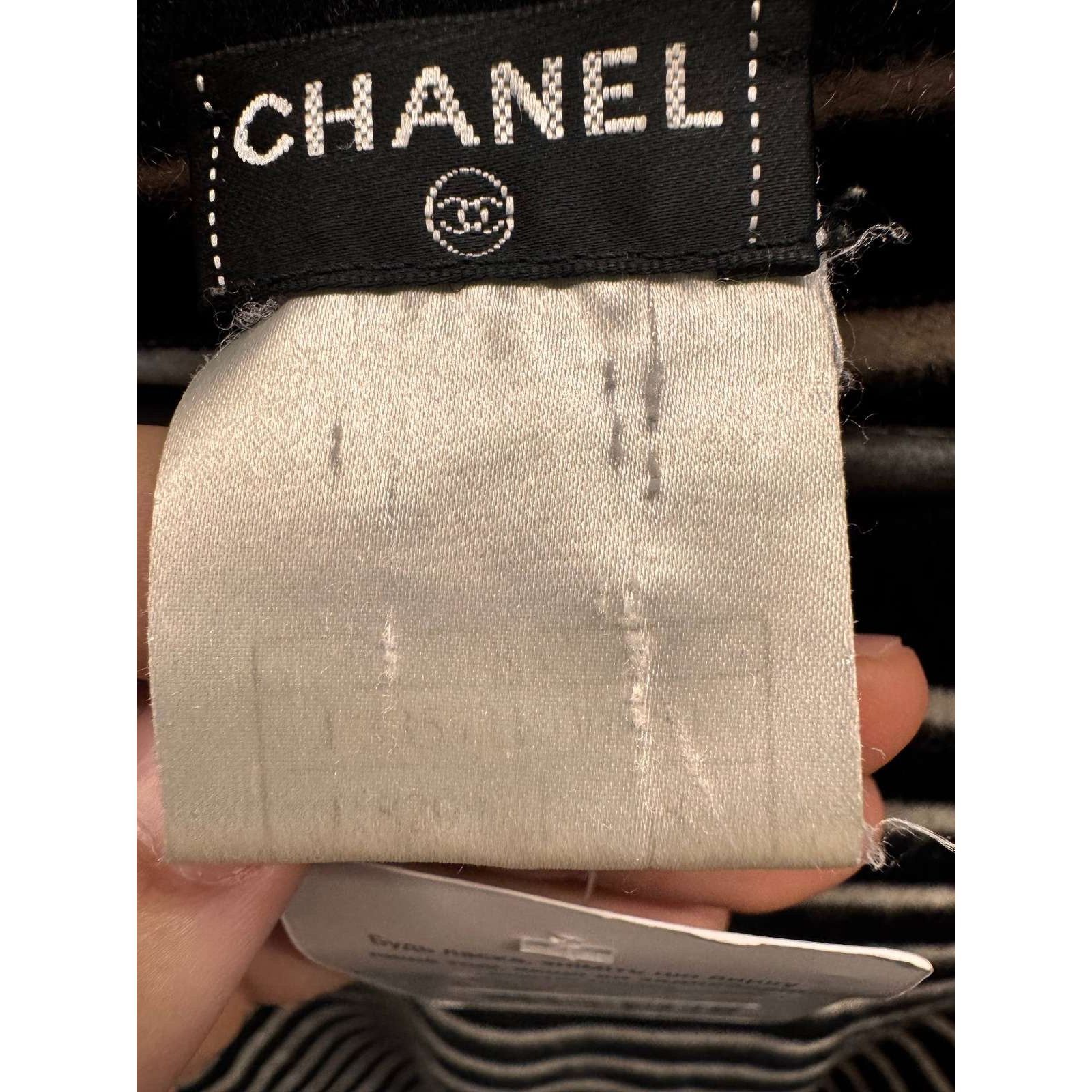 Chanel Chanel Striped Short-Pile Knit Sweater - Size S Size S / US 4 / IT 40 - 5 Thumbnail