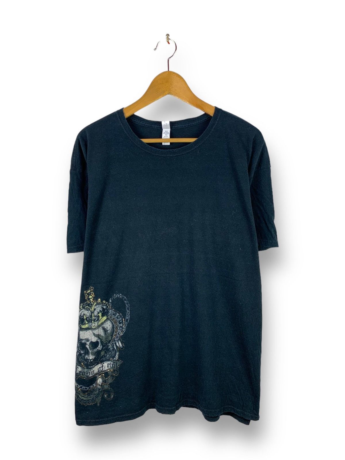 Other Rare! Crown of Evil Overprint Skulls Backhit Tee Size US XL / EU 56 / 4 - 2 Thumbnail