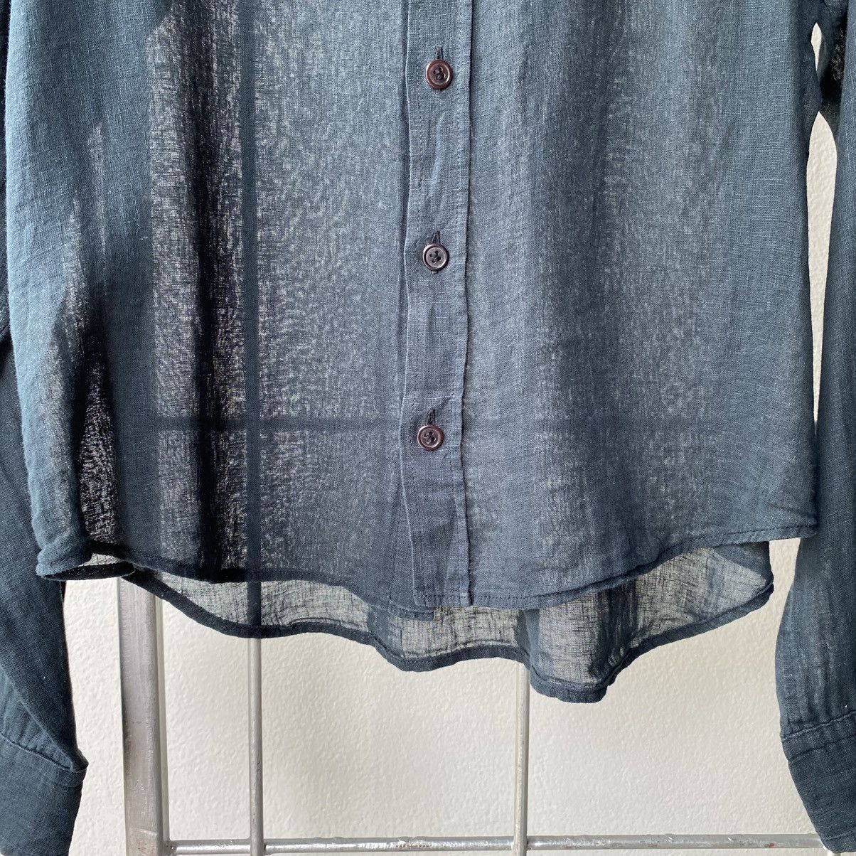 Y's Y’s Yohji Yamamoto Transparent Linen Black Shirt Size XS / US 0-2 / IT 36-38 - 11 Thumbnail
