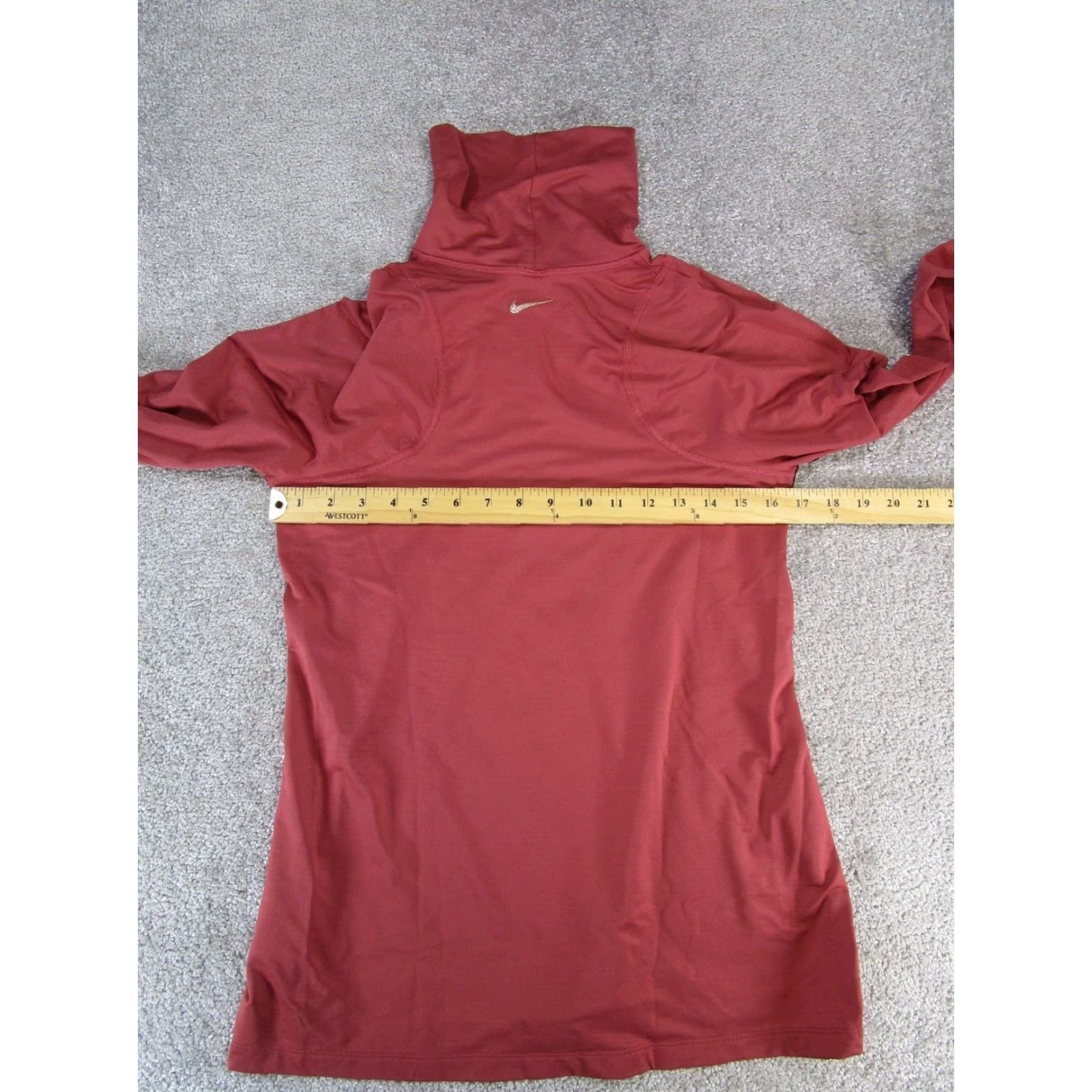 Nike VINTAGE Nike Sweater Shirt Women's L Red Dri-Fit Pullover High Neck Activewear Sweatshirt Mens Womens Size L / US 10 / IT 46 - 6 Thumbnail